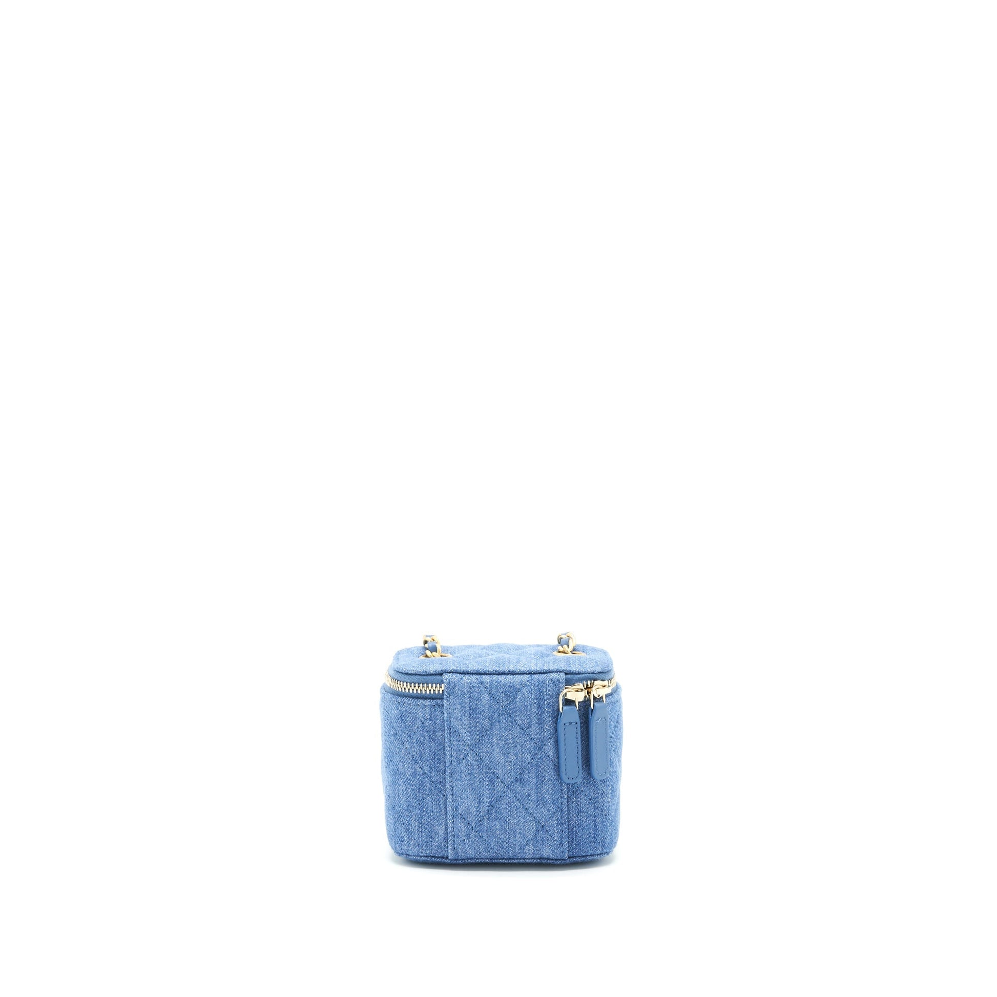 Chanel 22C Pearl Crush Denim Vanity Mini Bag