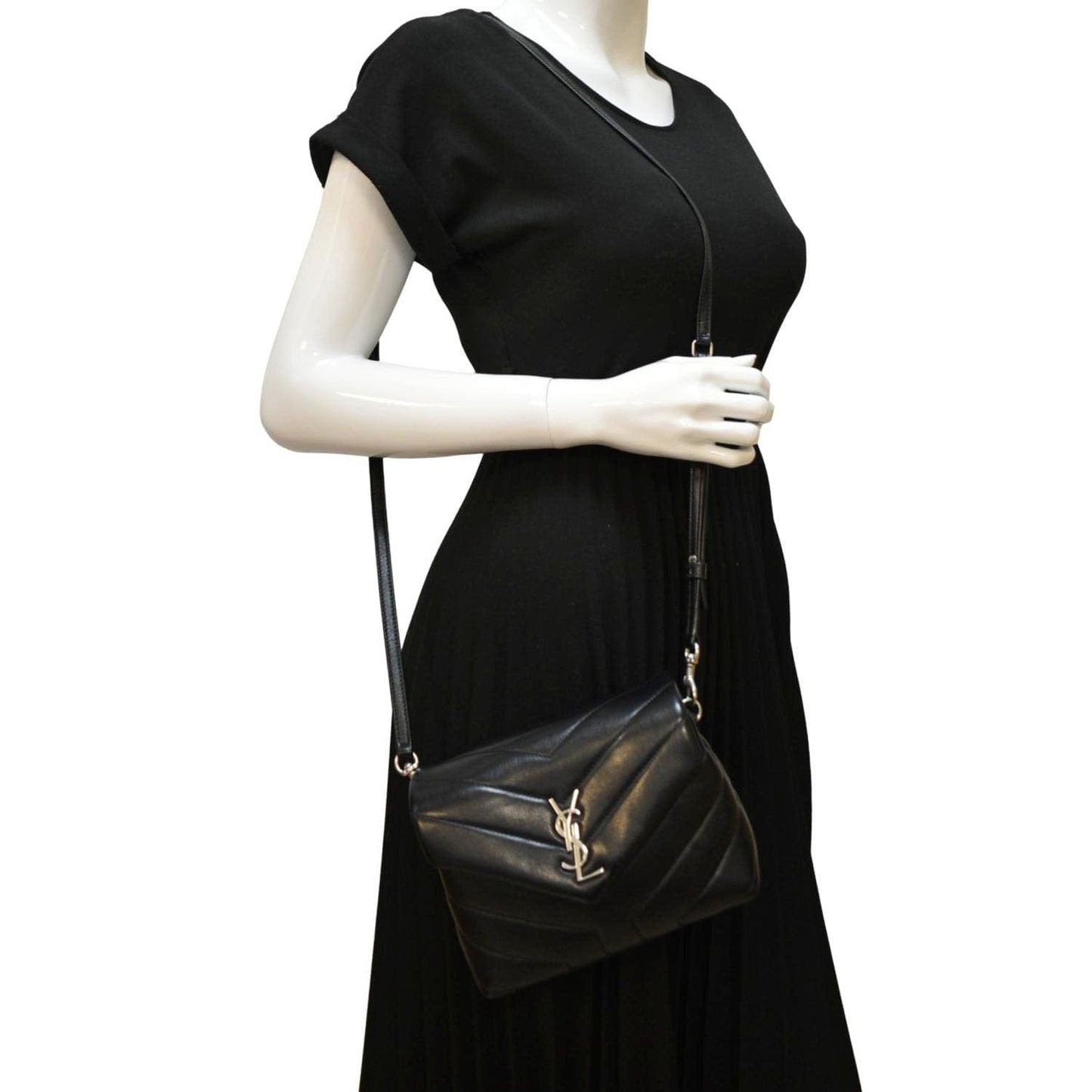 YSL Saint Laurent Saint Loulou Toy Shoulder Bag Leather Matelasse