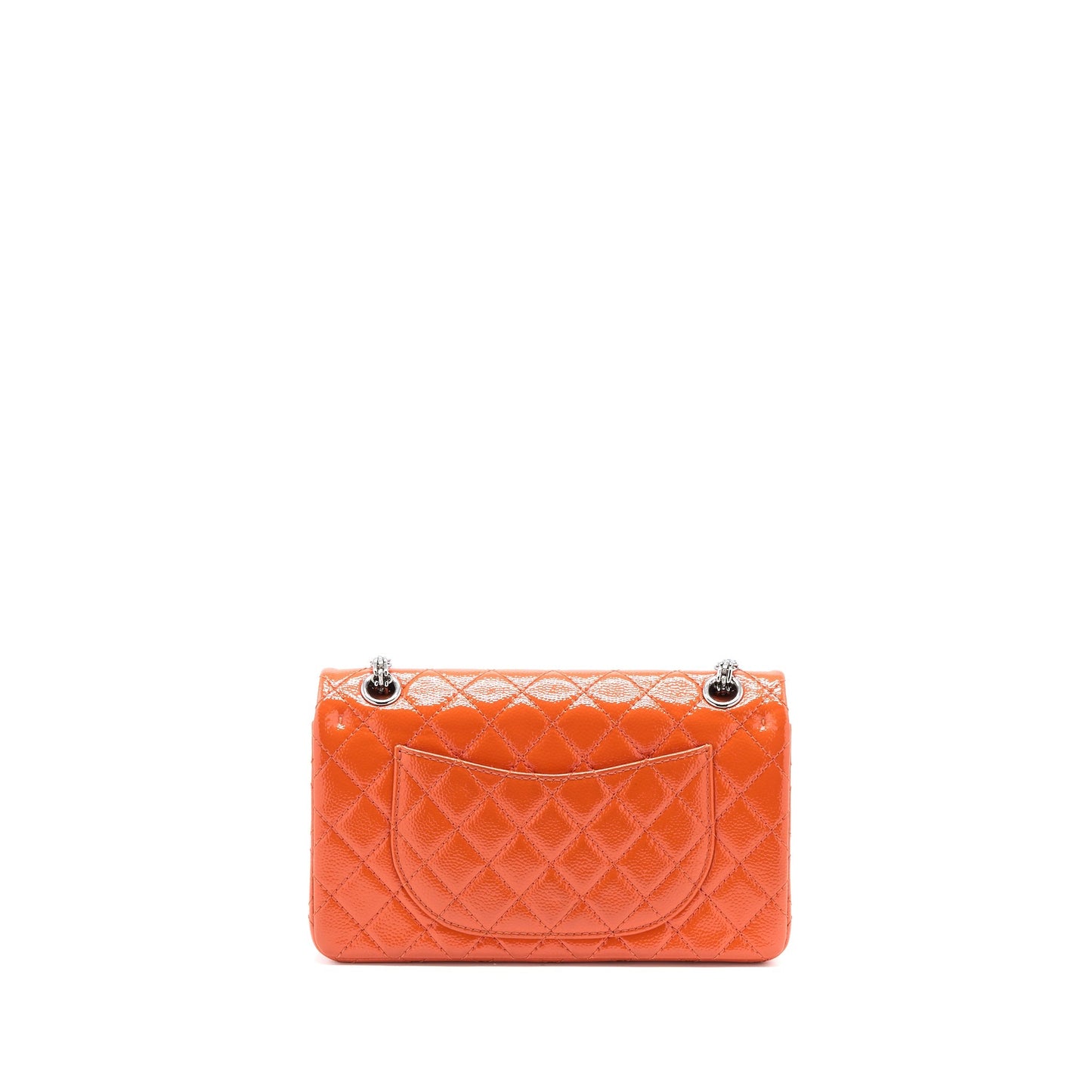 Chanel 2.55 Reissue Flap Patent SHW Orange Small Leather Shoulder Bag