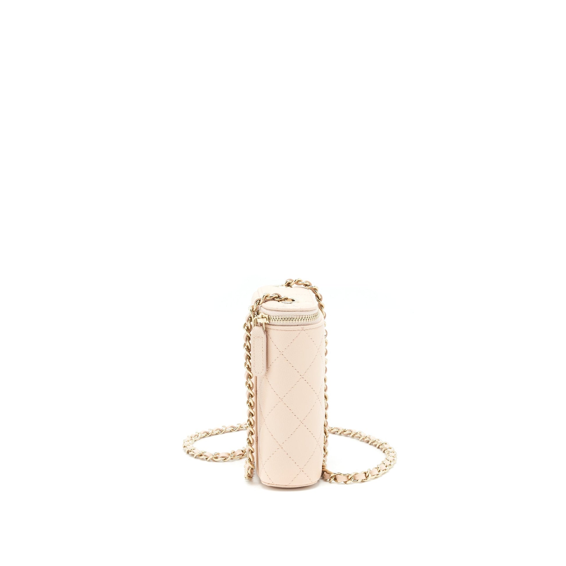 Chanel 22C Vertical vanity Caviar LGHW Beige Handbag