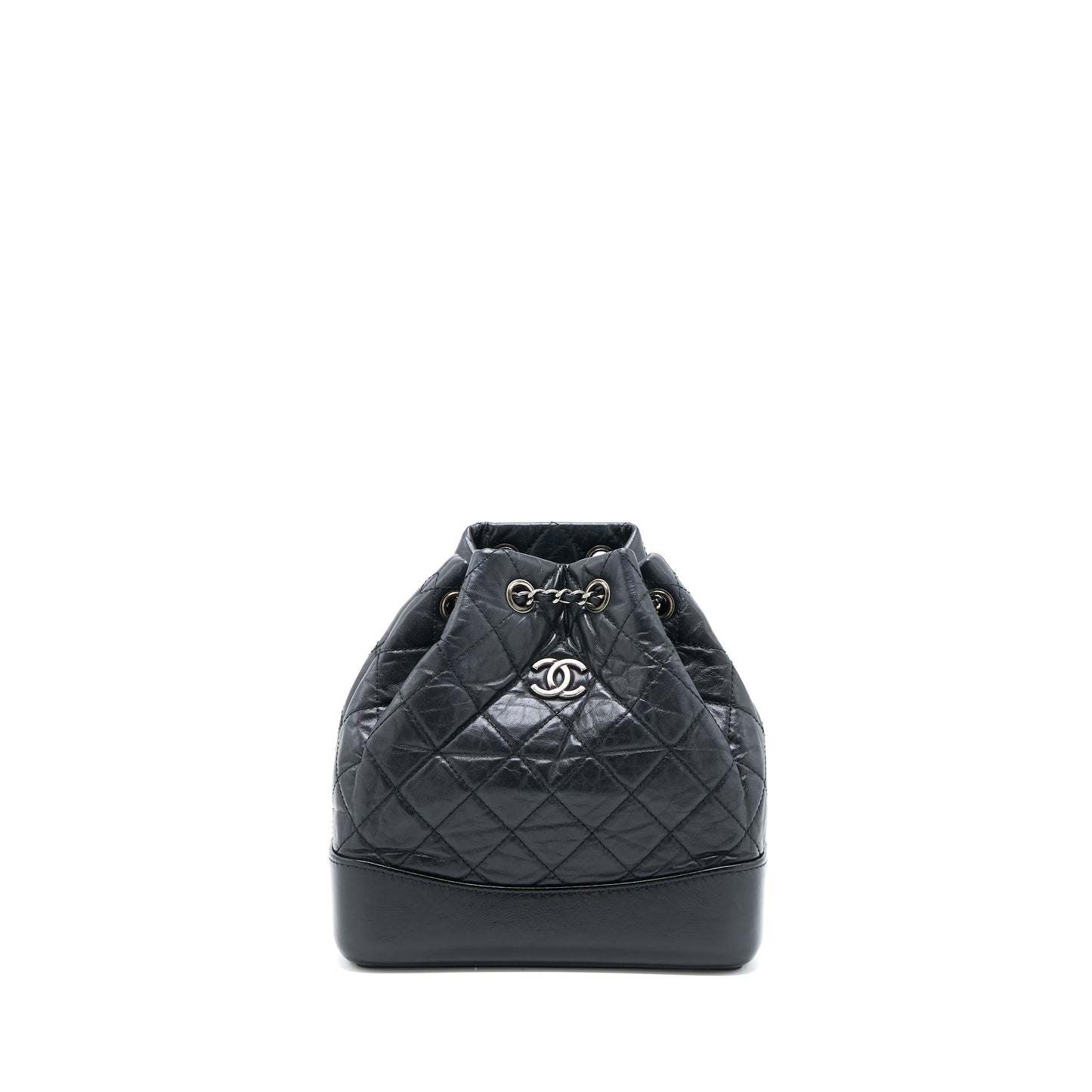 Chanel Gabrielle Backpack Aged Calfskin Hardware Multicolour Black Small Multicolour Hardware