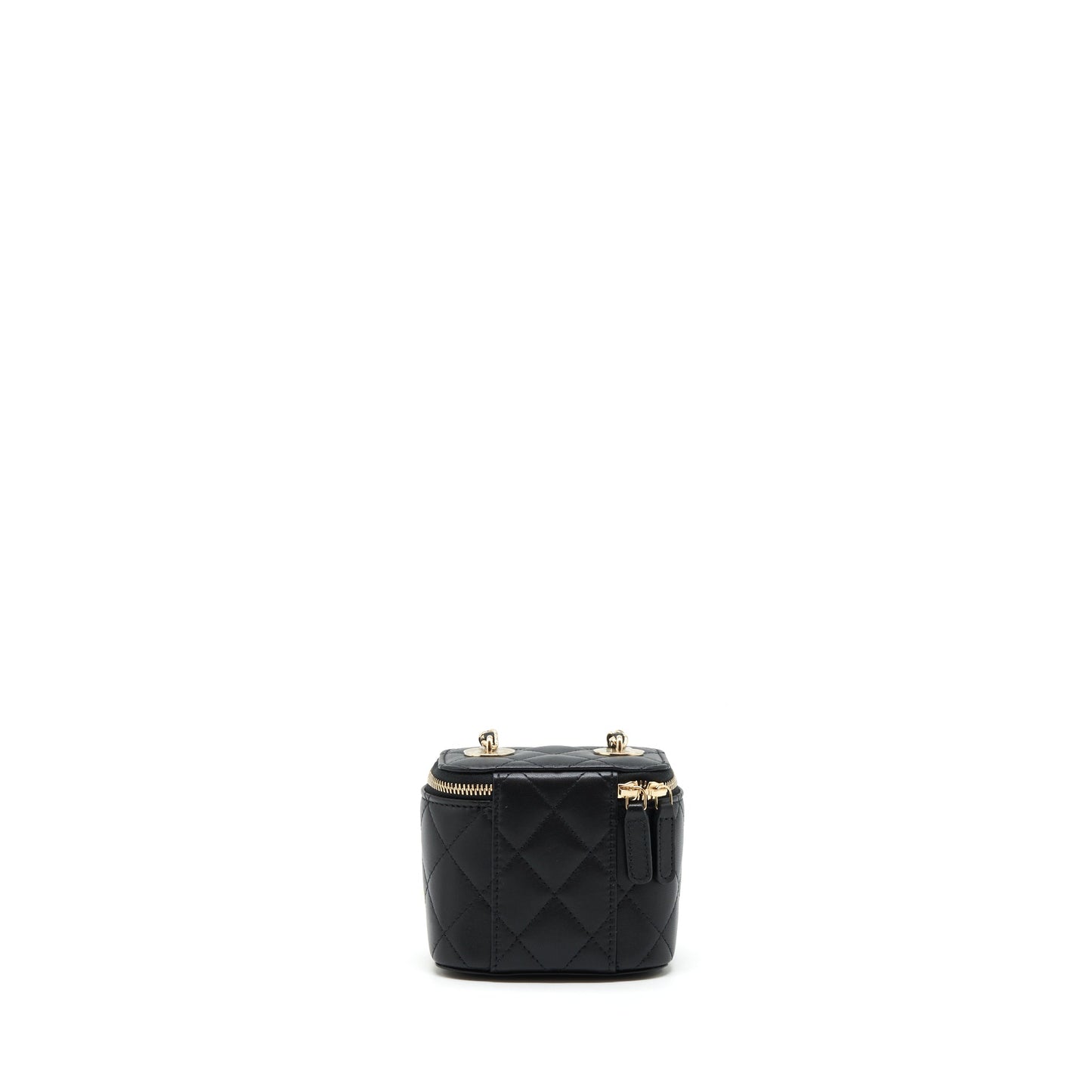 Chanel Vanity Pearl Lambskin LGHW Black Mini Bag