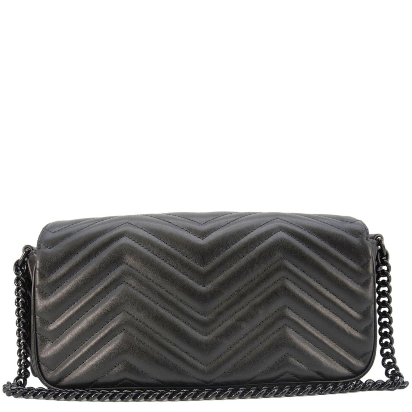 Gucci Marmont Shoulder Bag Leather Black Small 734814