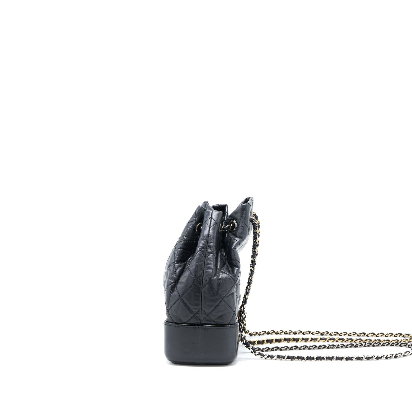 Chanel Gabrielle Backpack Aged Calfskin Hardware Multicolour Black Small Multicolour Hardware