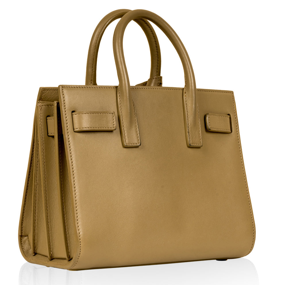 YSL Saint Laurent Nano Sac De Jour Crossbody Bag De Jour Beige