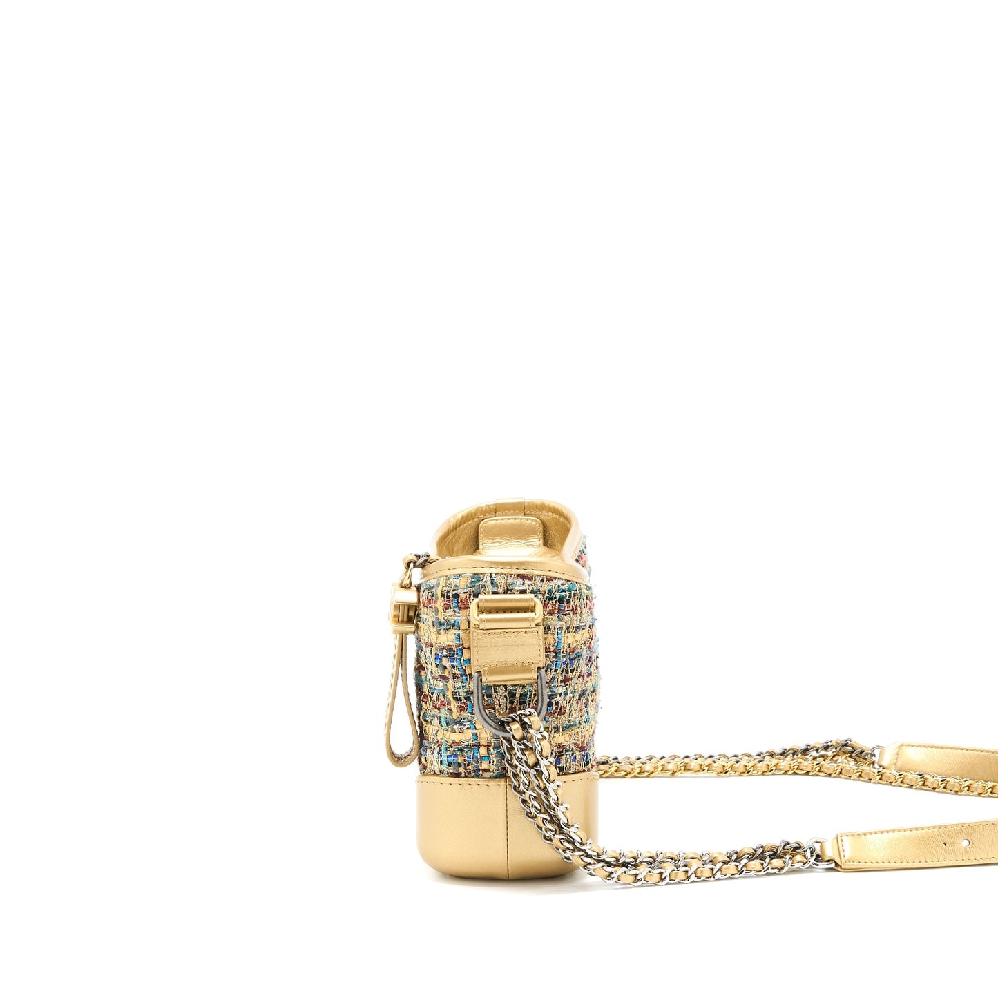 Chanel Gabrielle Hobo Tweed Multicolour Gold Small Shoulder Bag Multicolour 1