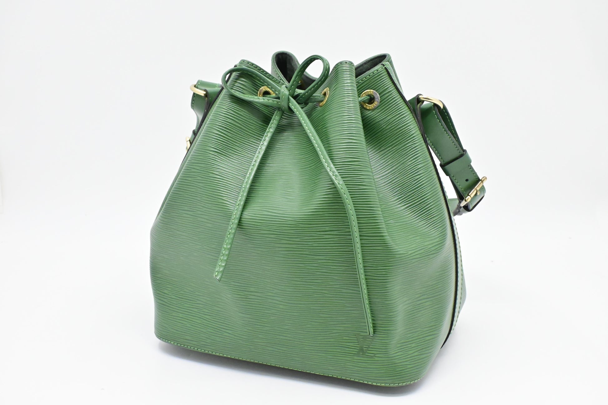 Louis Vuitton Petit Noe Epi Leather Green Handbag