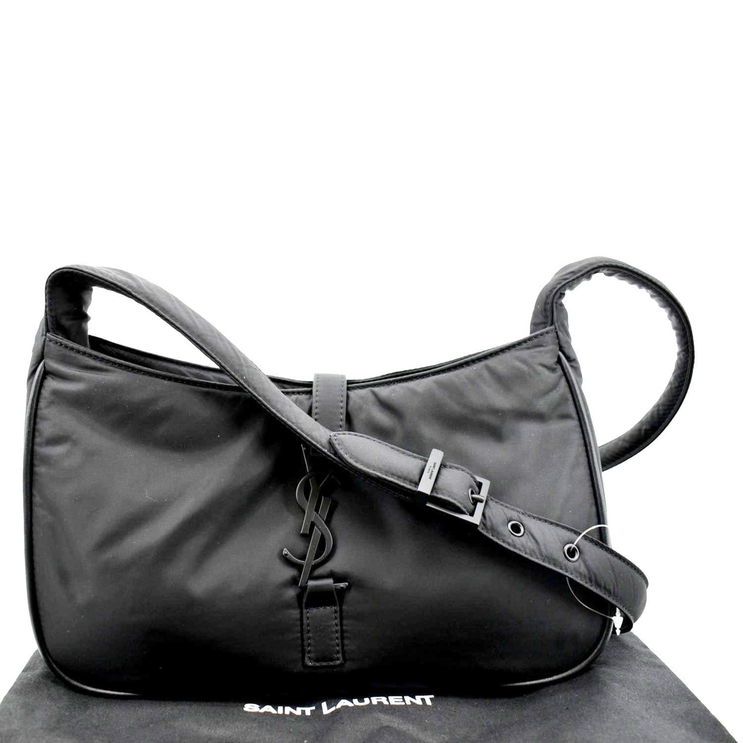 YSL Saint Laurent Yves Le Re Crossbody Bag Nylon Black