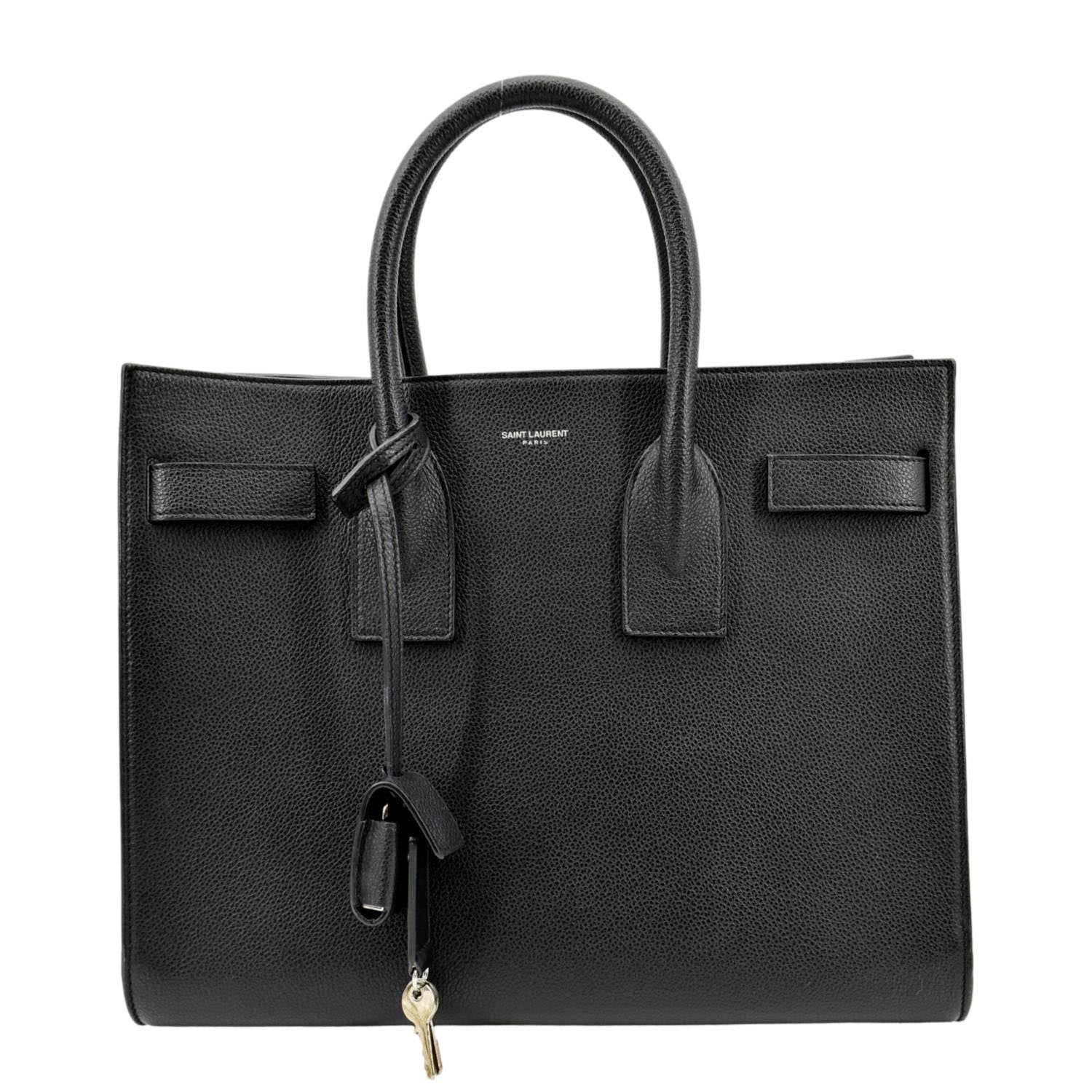 YSL Saint Laurent Yves Sac De Jour Satchel Shoulder Bag Leather Black Satchel Bag De Jour 5