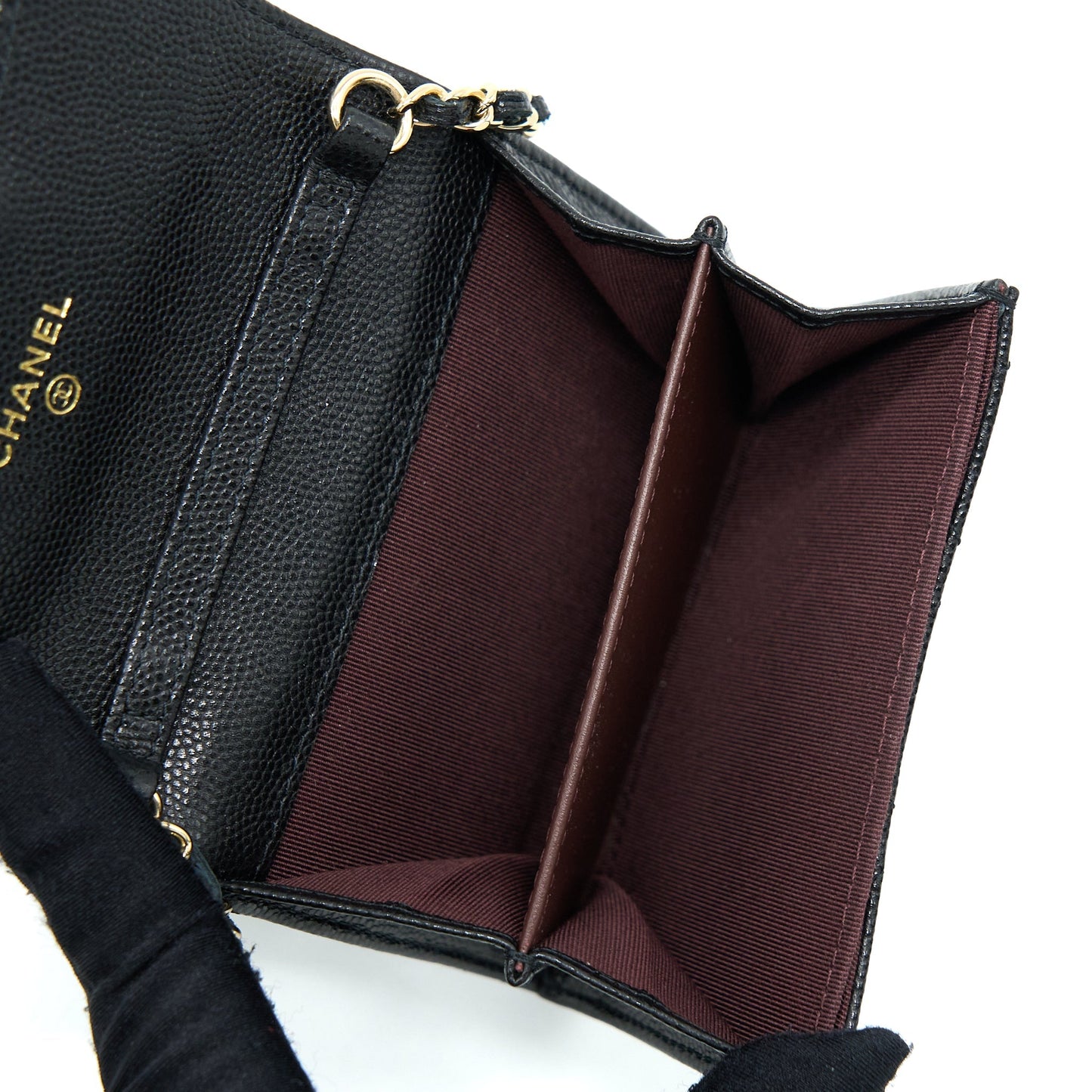 Chanel Card Holder On Caviar LGHW Black Wallet Case Lghw 1