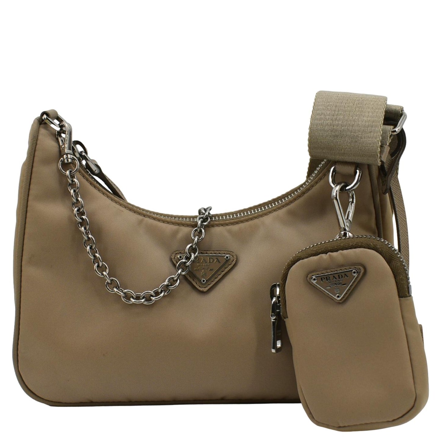 Prada Re Edition Re Shoulder Bag Nylon Beige Re Edition Nylon
