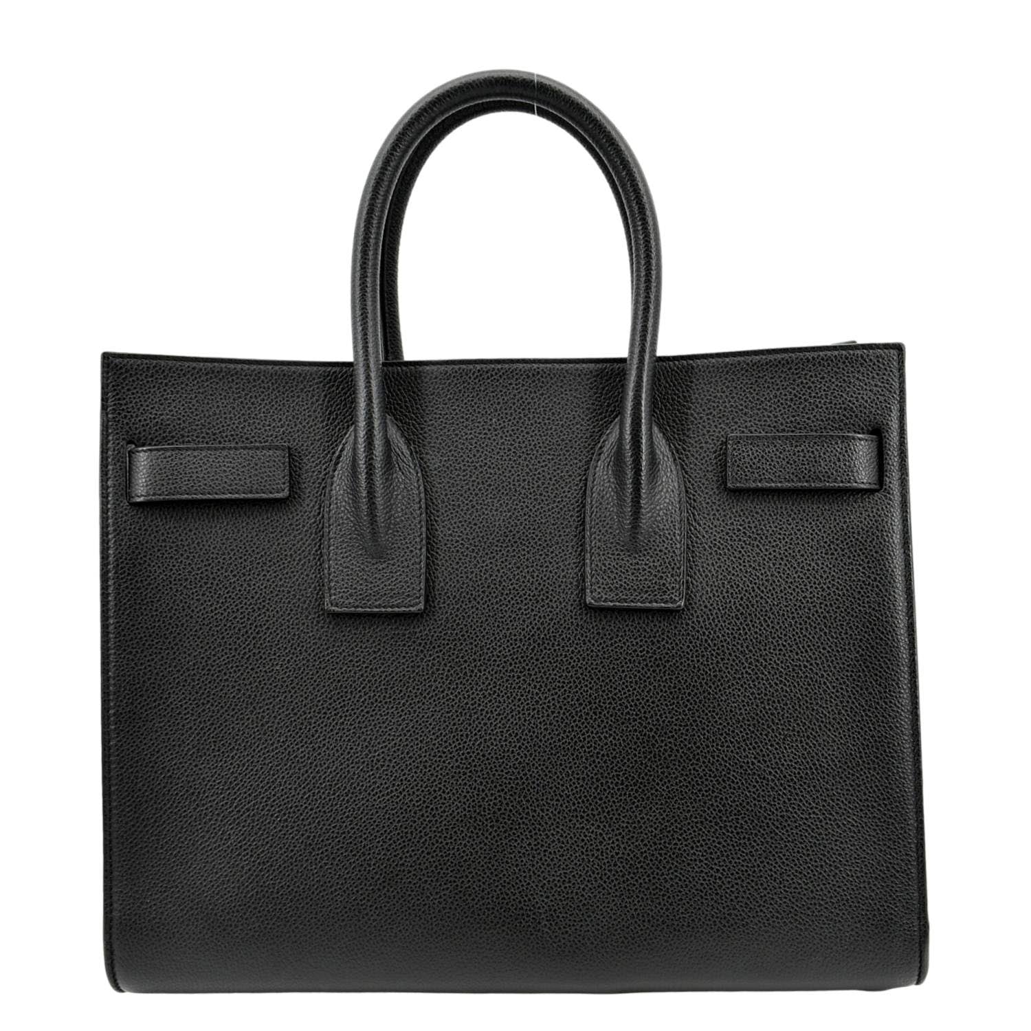 YSL Saint Laurent Yves Sac De Jour Satchel Shoulder Bag Leather Black Satchel Bag De Jour 5