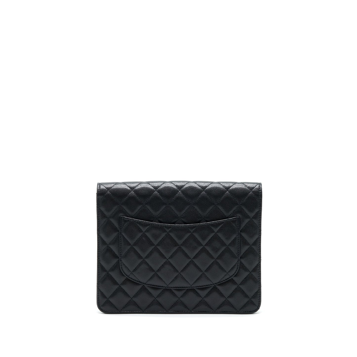 Chanel Flap Caviar LGHW Black Handbag