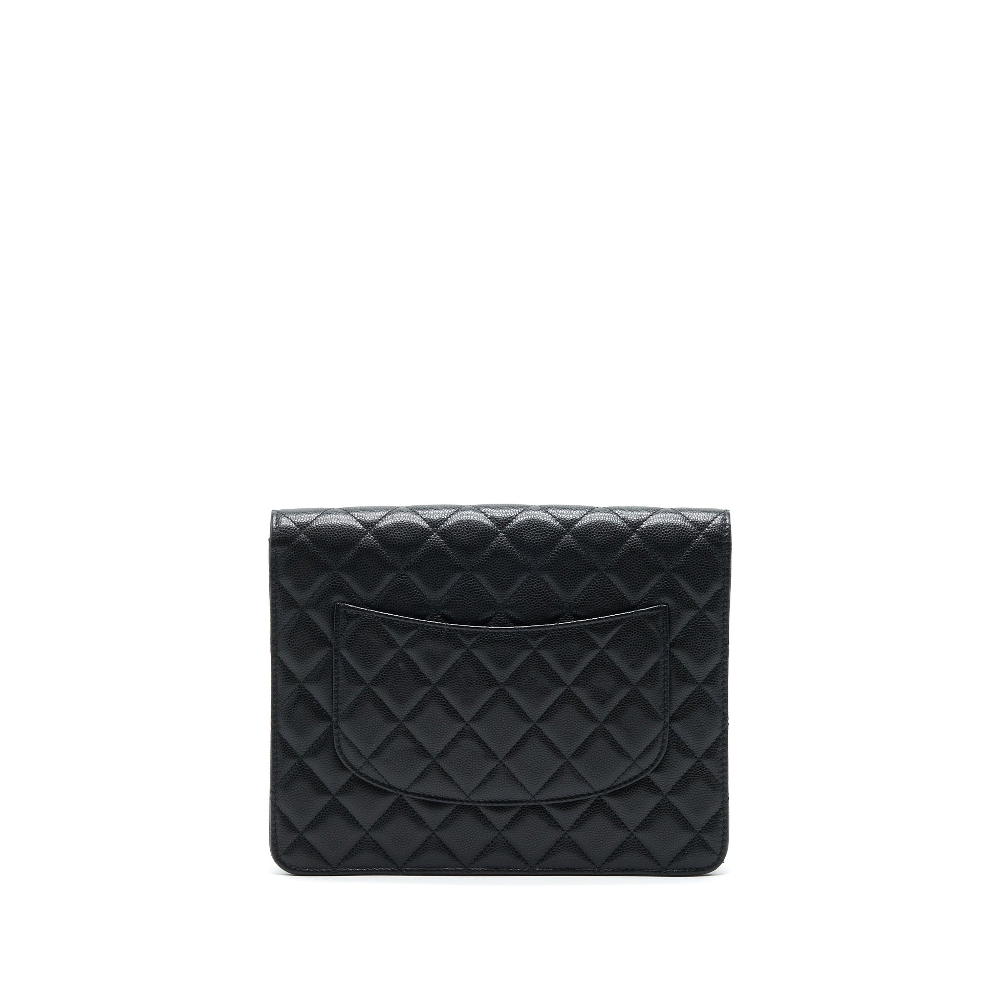 Chanel Flap Caviar LGHW Black Handbag