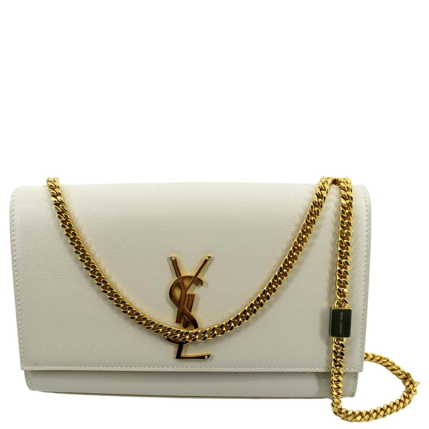 YSL Saint Laurent Saint Kate Grain De Poudre Shoulder Bag Leather