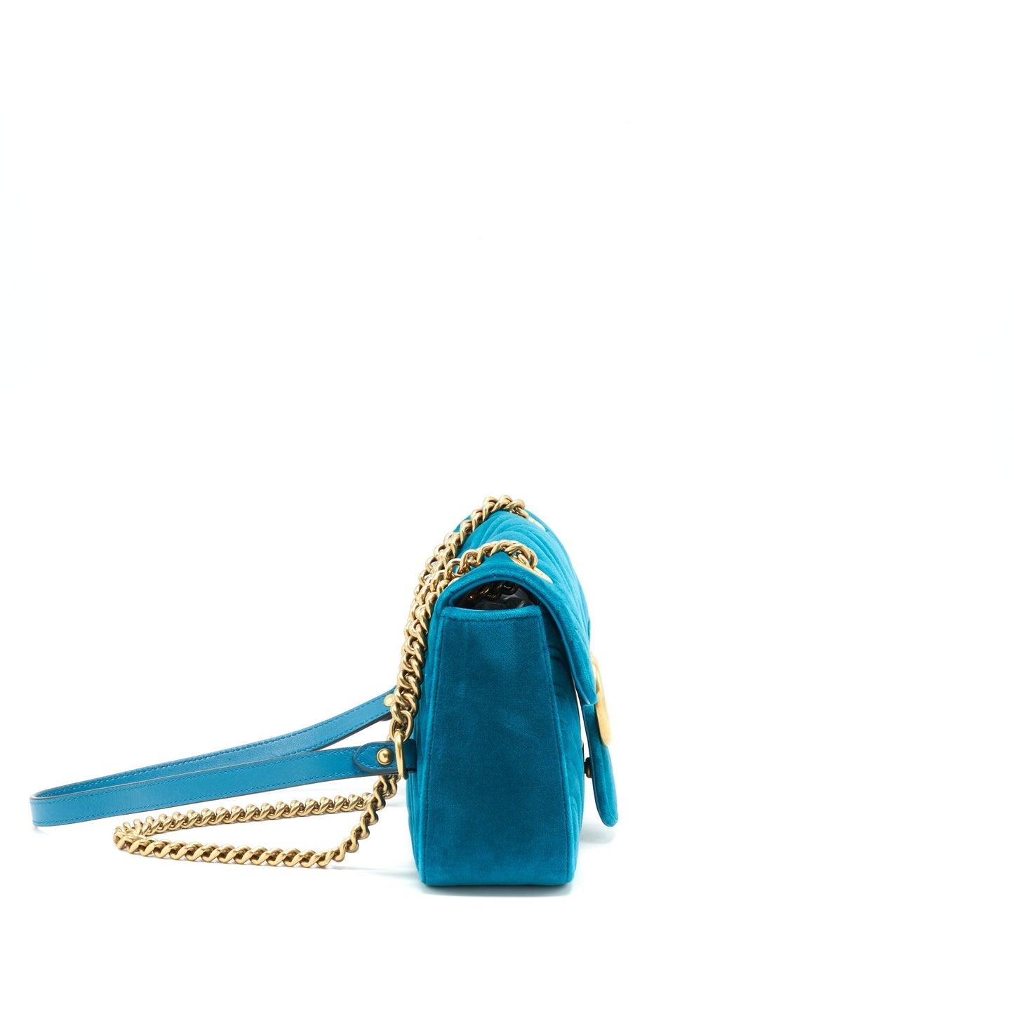 Gucci Marmont Bag Velvet Green Mini Travel Bag