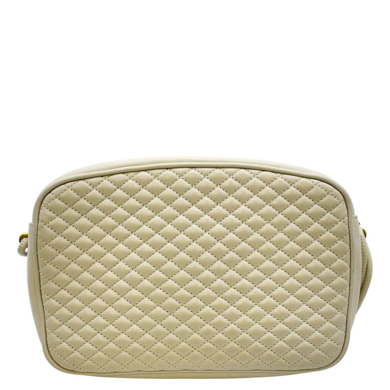 YSL Saint Laurent Yves Victoire Camera Shoulder Bag Creme