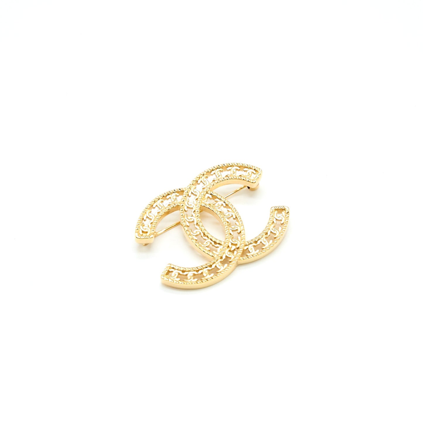 Chanel CC Logo CC Logo Brooch Tone Gold Mini Bag