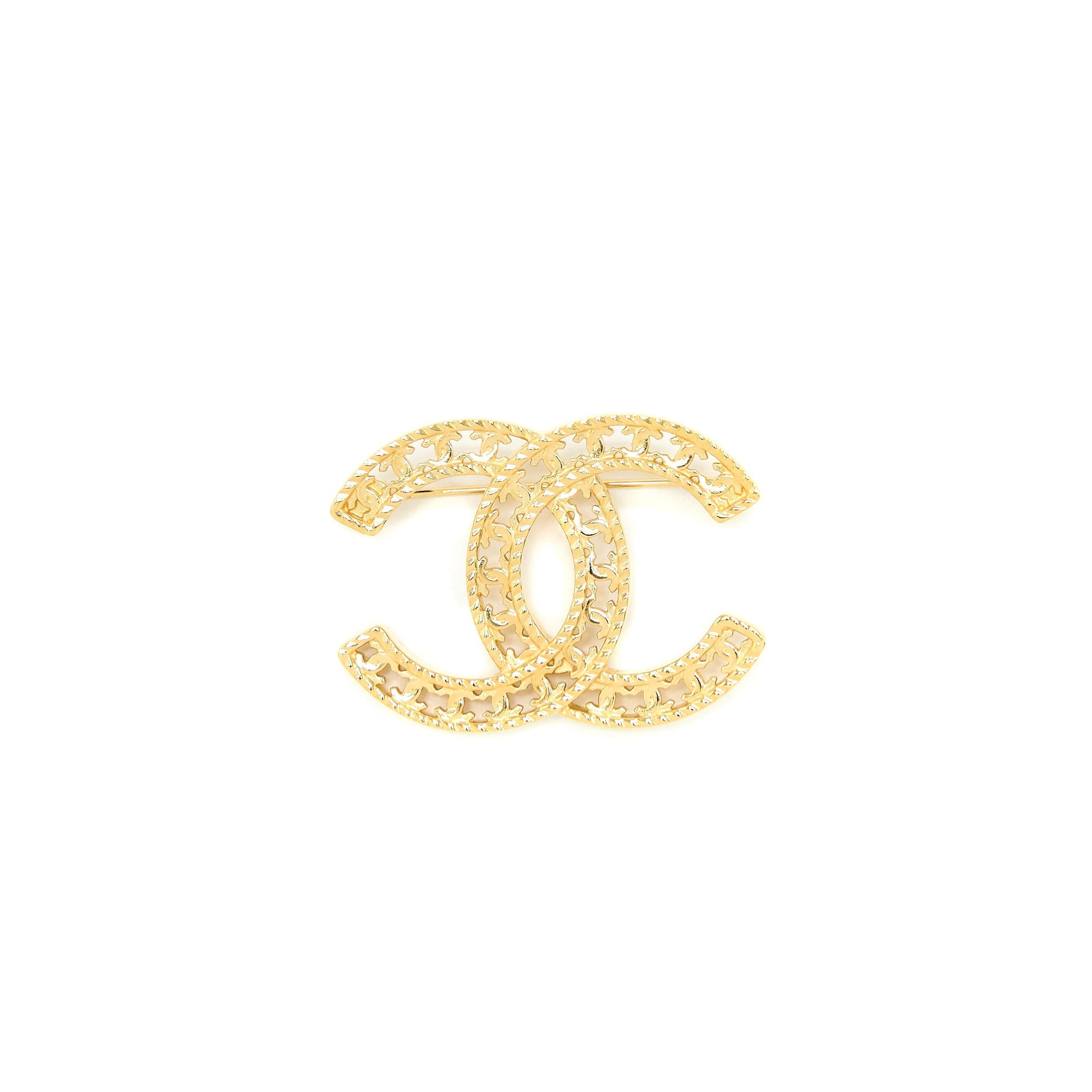 Chanel CC Logo CC Logo Brooch Tone Gold Mini Bag