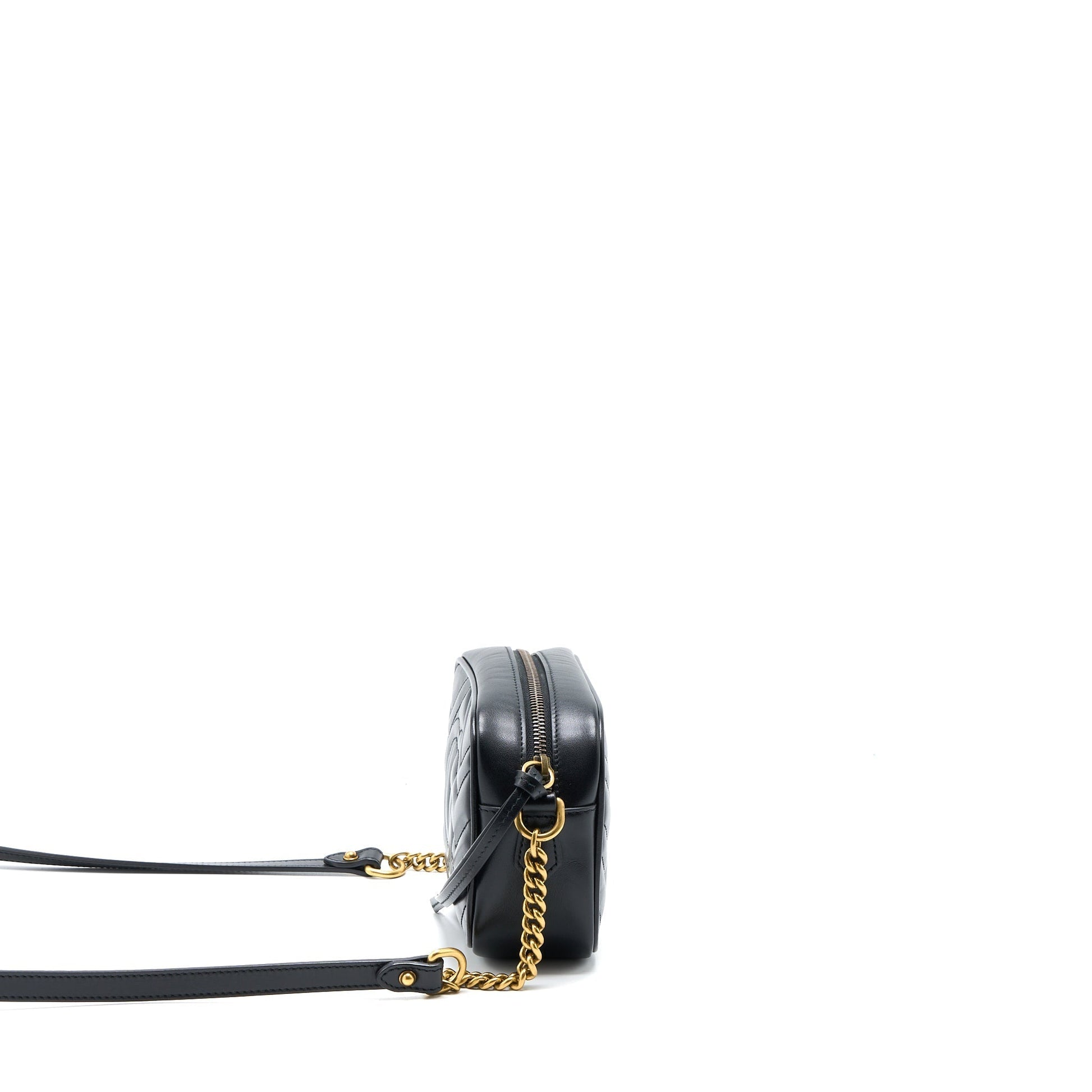 Gucci Marmont Matelass Bag Black Mini Travel Bag