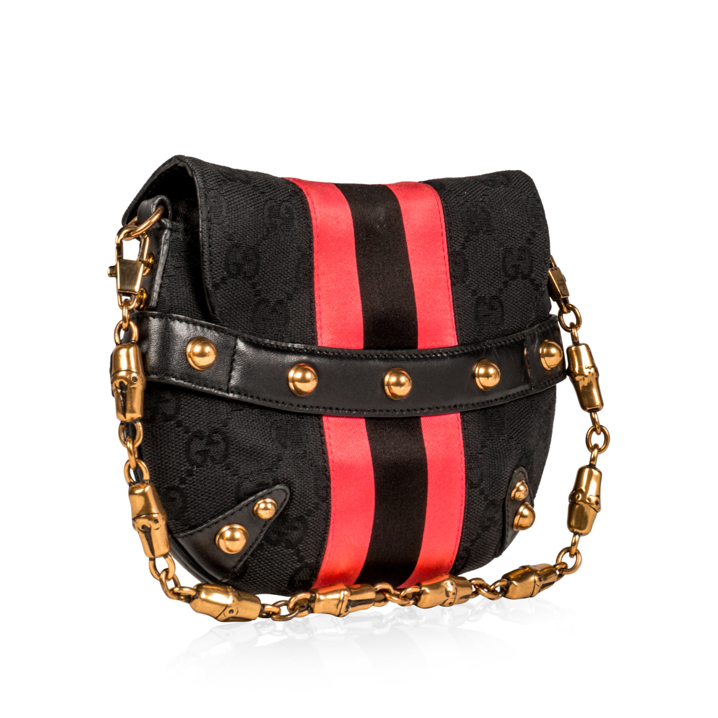 Gucci Tom Ford Horsebit Shoulder Bag Black Mini