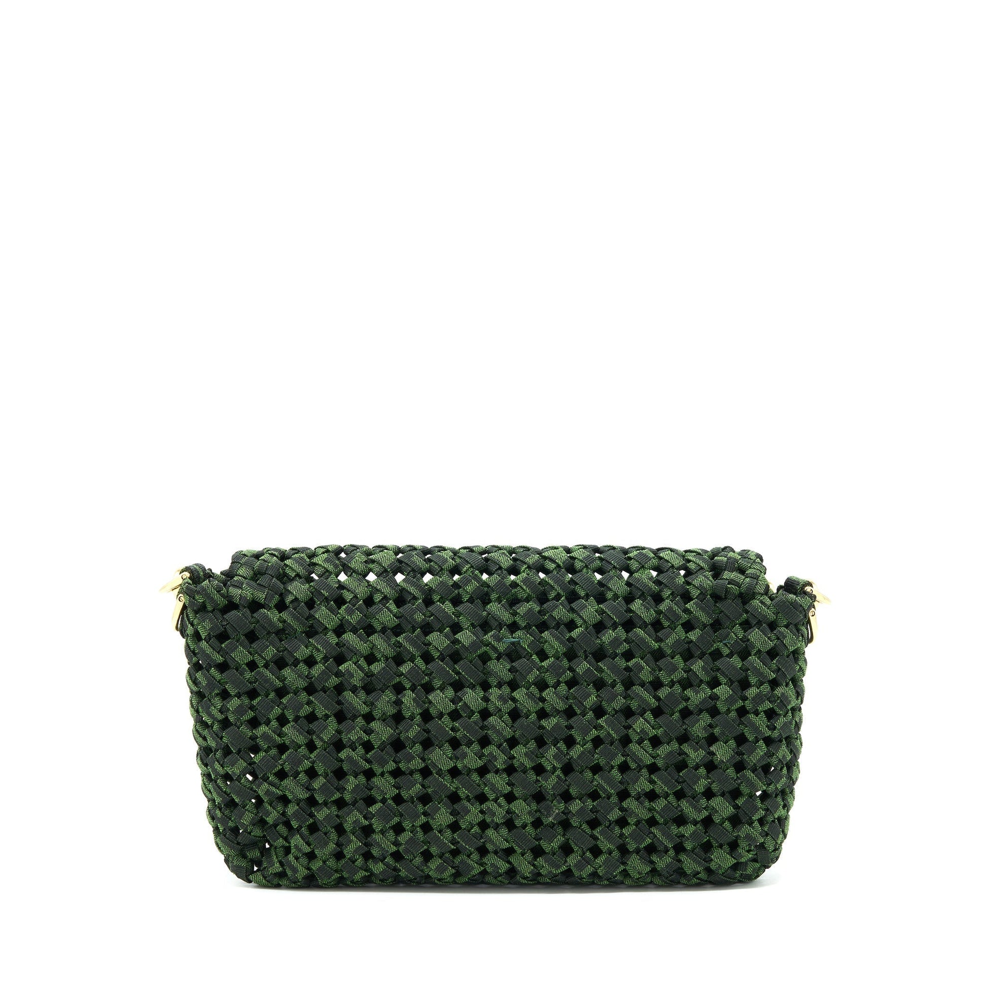Fendi Baguette Limited Edition Tweed Handbag Green Shoulder Bag