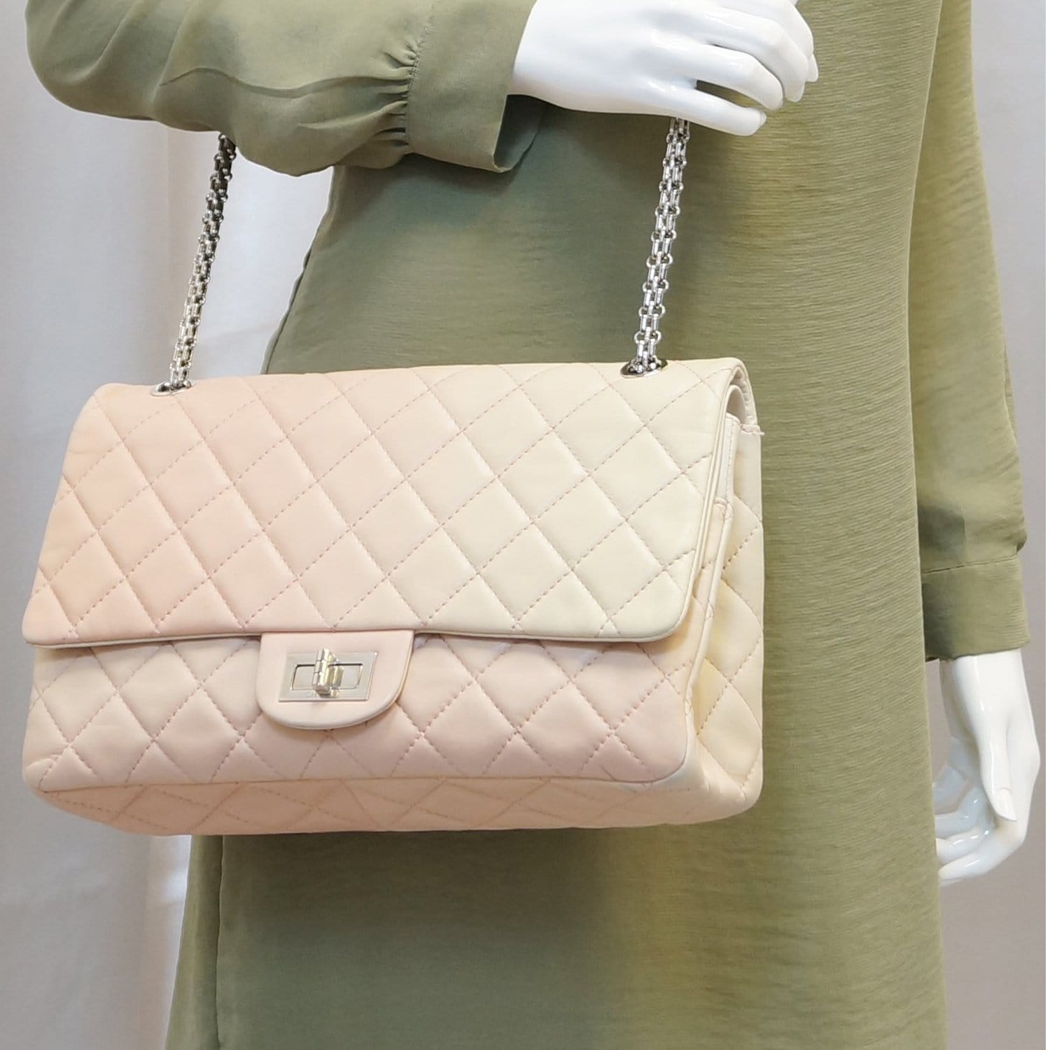 Chanel Reissue Ombre Lambskin Pink Travel Bag