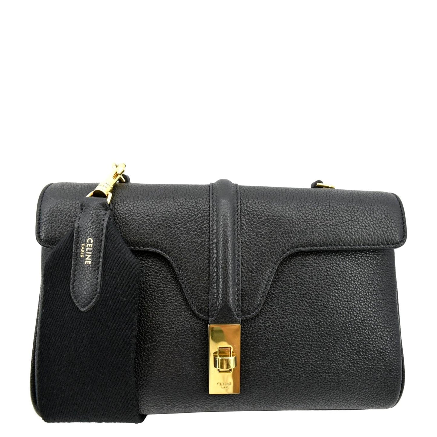 Teen Calfskin Crossbody Bag Leather Black