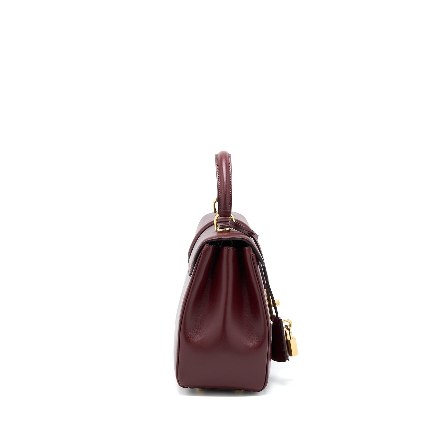 Celine Purse Light Burgundy Calfskin Handbag Small Travel Bag