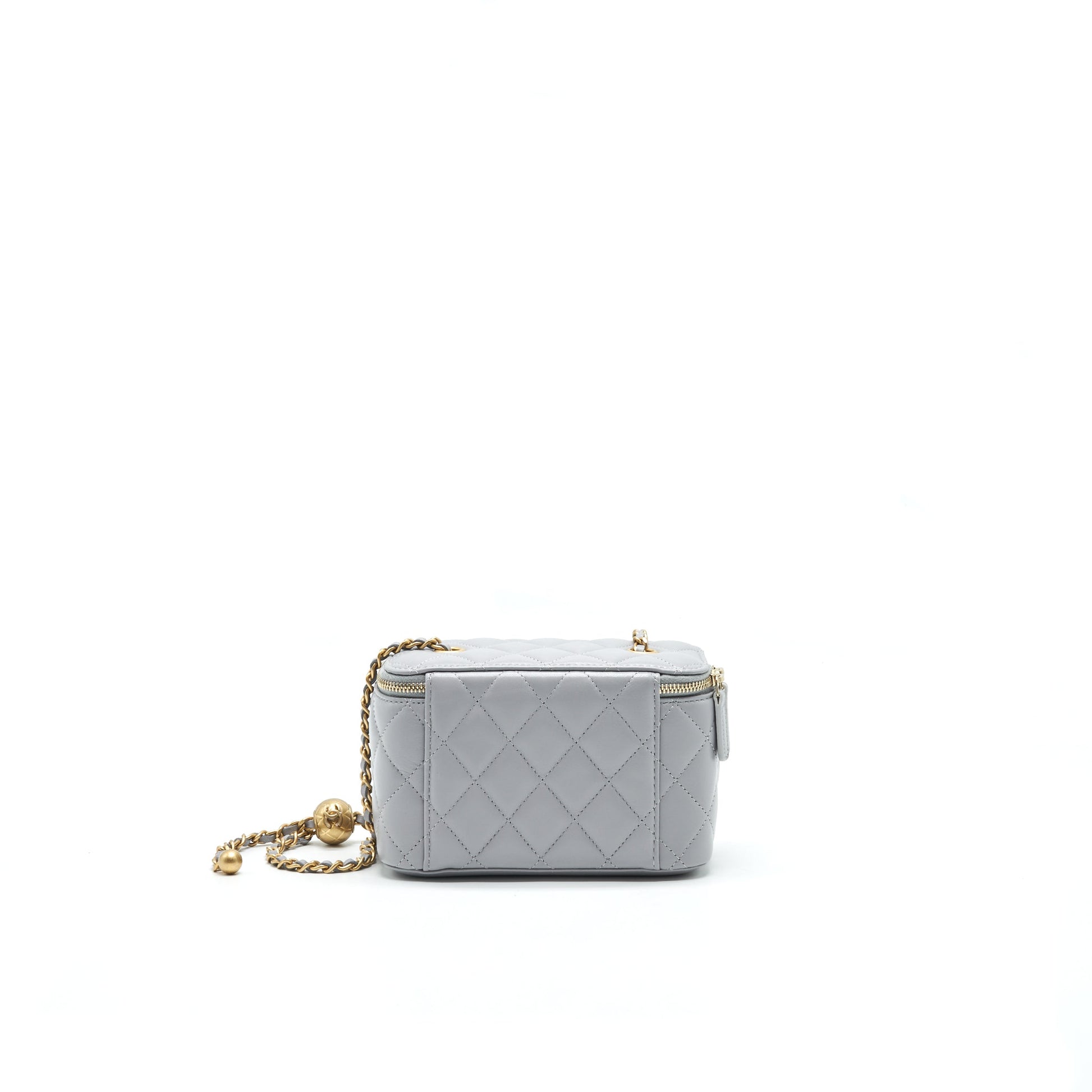 Chanel 21B GHW long Vanity Grey Small Handbag