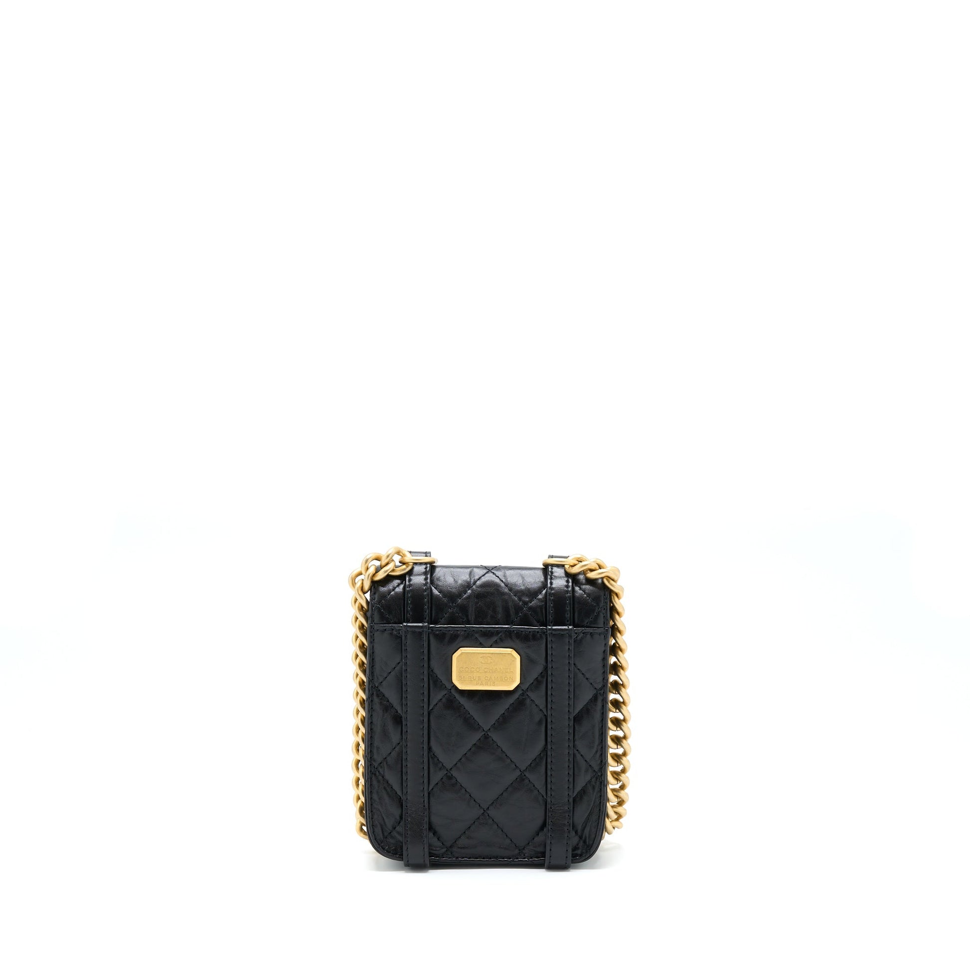 Chanel Seasonal Messenger Flap Aged Calfskin GHW Shoulder Bag