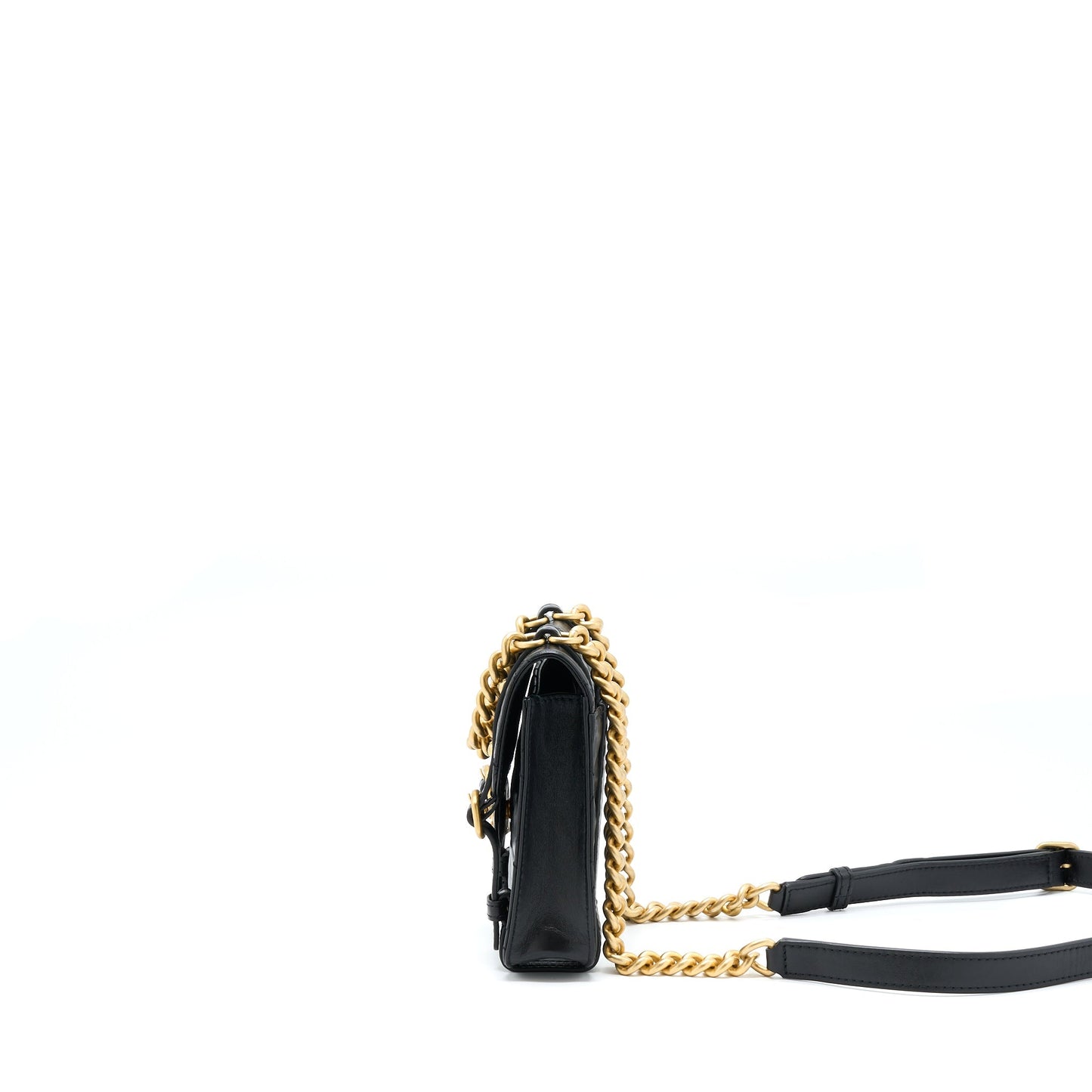 Chanel Seasonal Messenger Flap Aged Calfskin GHW Shoulder Bag