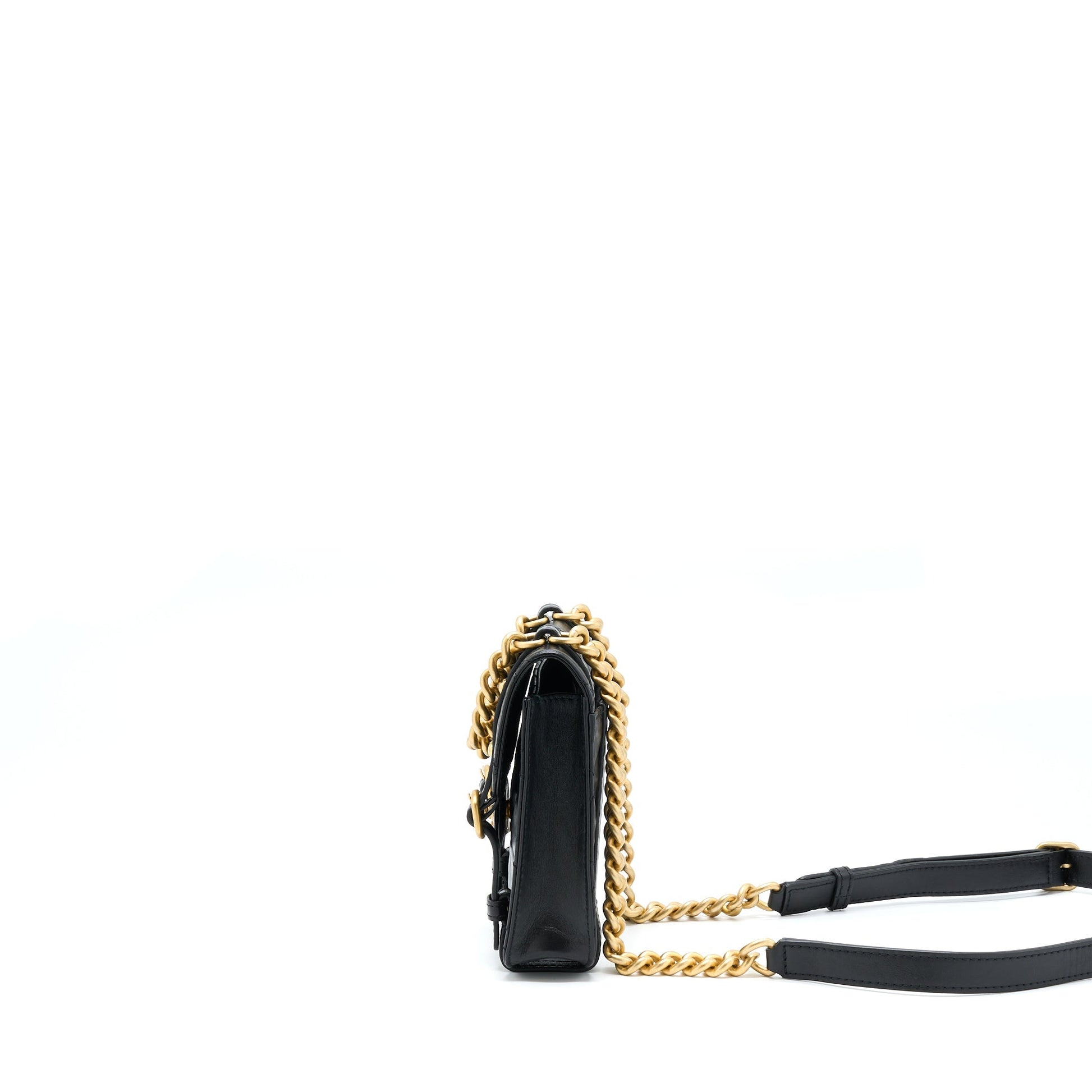 Chanel Seasonal Messenger Flap Aged Calfskin GHW Shoulder Bag