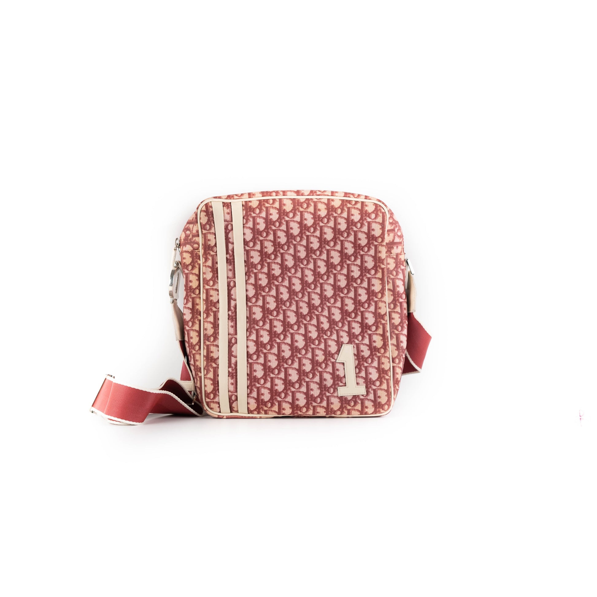 Dior Trotter Crossbody Burgundy Large Crossbody Bag