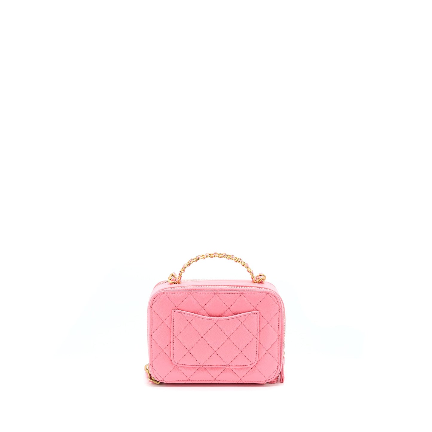 Chanel 22S Letter Top Handle Vanity Caviar Pink Small Handbag