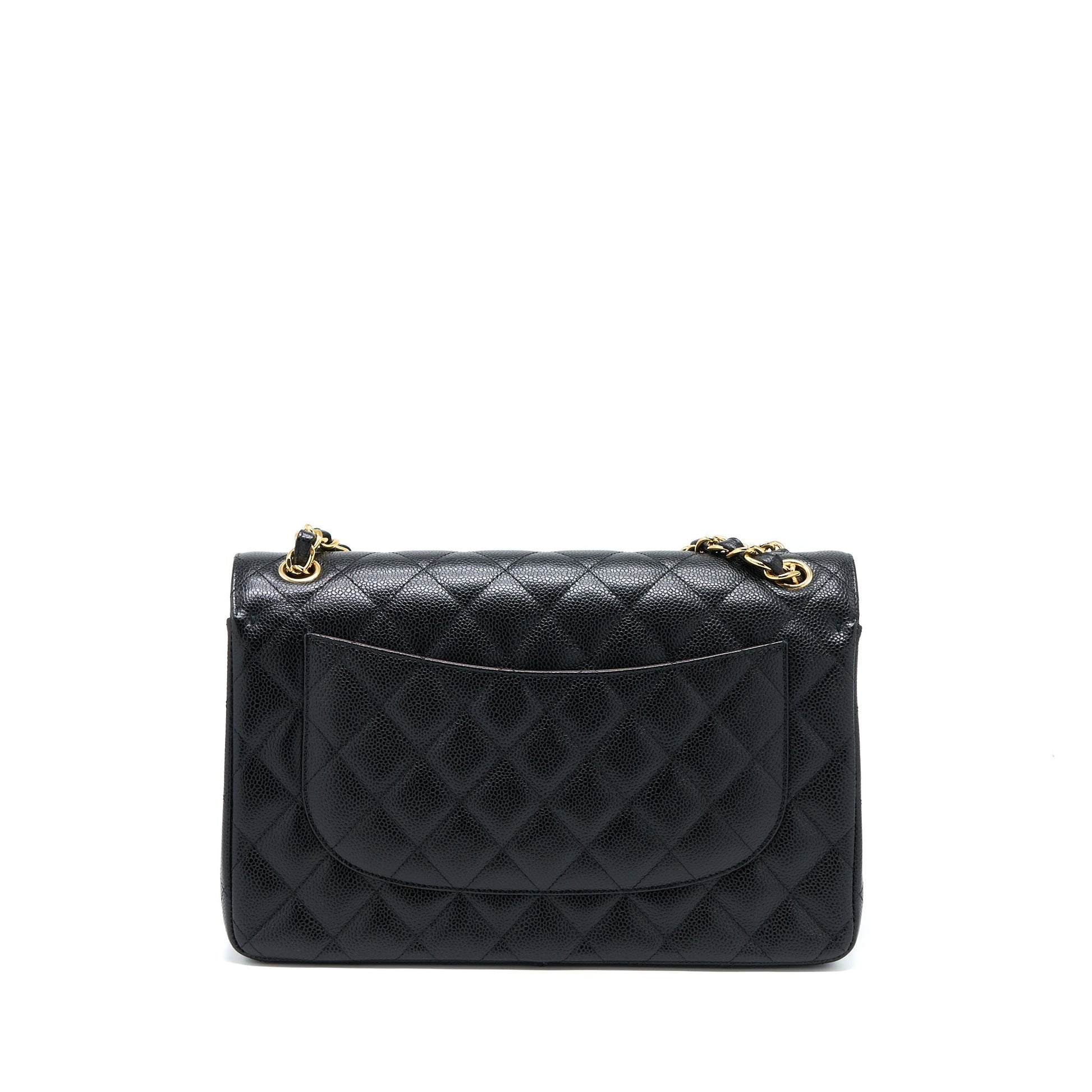Chanel Jumbo Classic Double Flap Caviar GHW Black Shoulder Bag Ghw 2