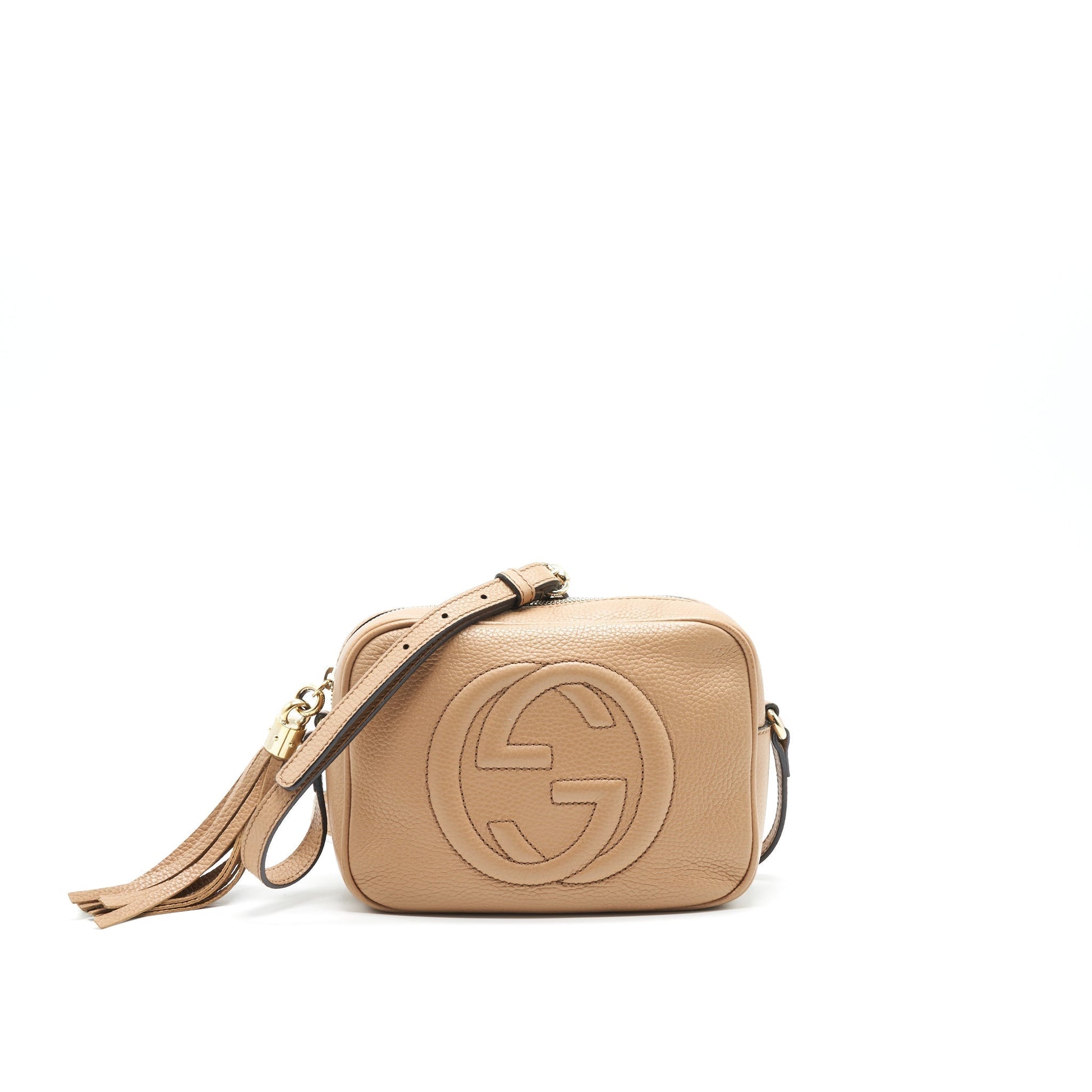 Gucci Disco Camera Bag In Beige Travel Bag