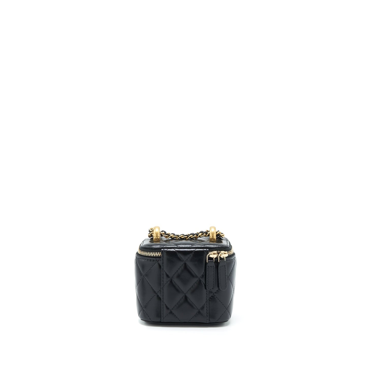 Chanel 21A Crush Vanity Calfskin GHW Black Gold Mini Bag