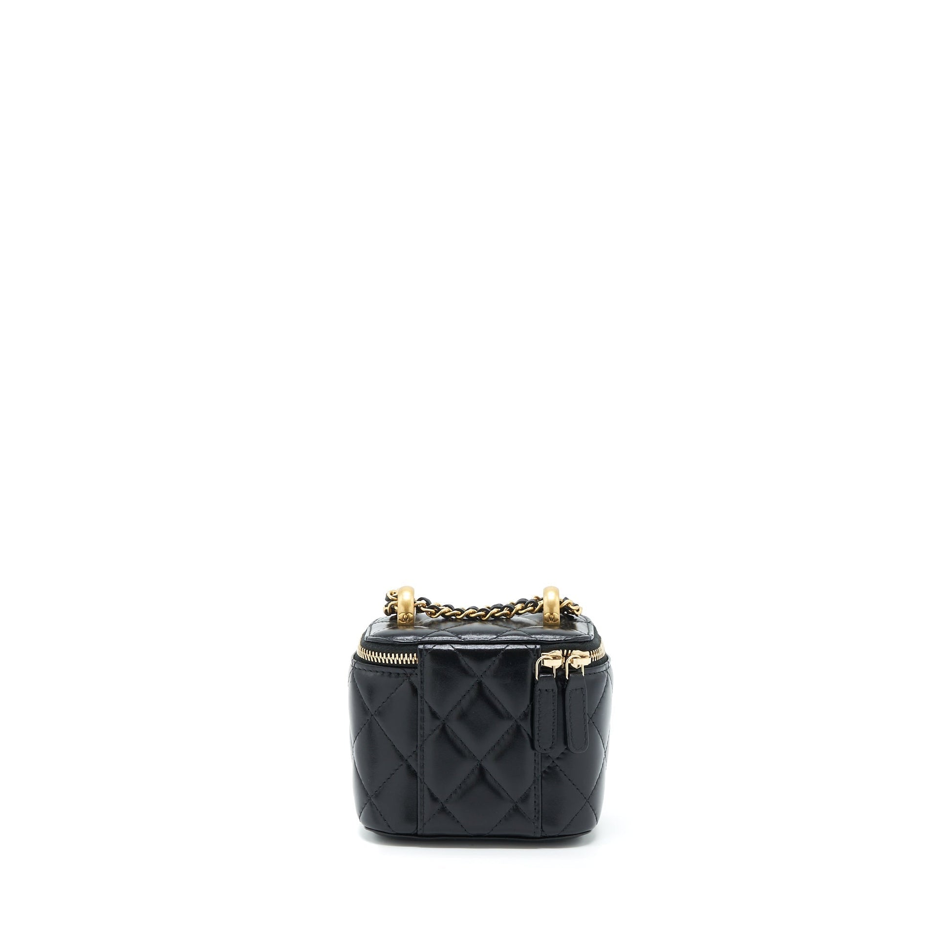 Chanel 21A Crush Vanity Calfskin GHW Black Gold Mini Bag