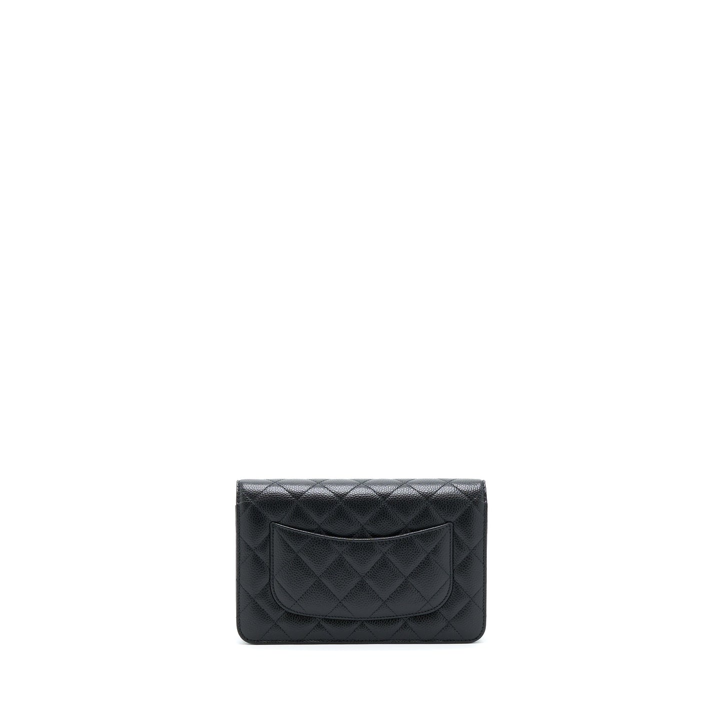 Chanel Classic On Caviar SHW Microchip Black Wallet Case Microchip 3