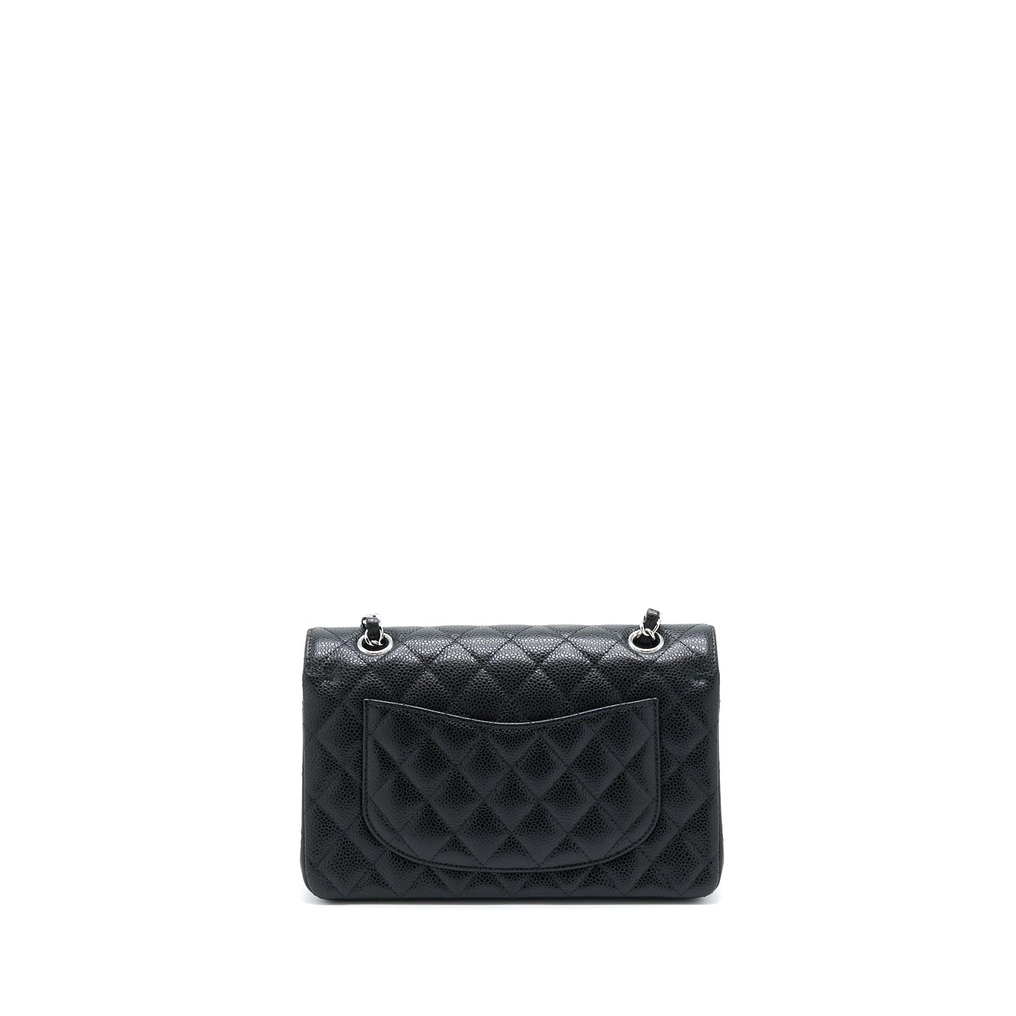 Chanel Classic Flap Caviar SHW Microchip Black Small Shoulder Bag Shw Microchip