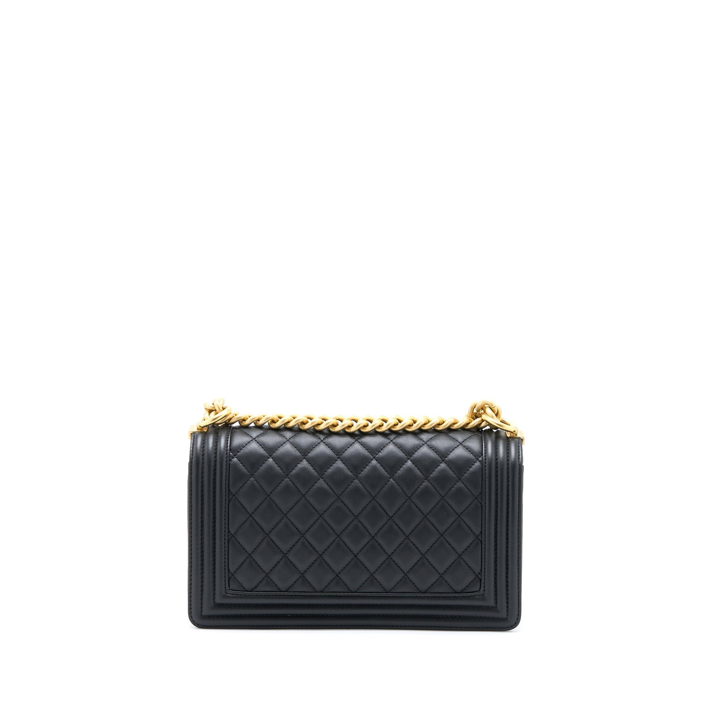 Chanel Boy Calfskin GHW Microchip Black Handbag Ghw 1
