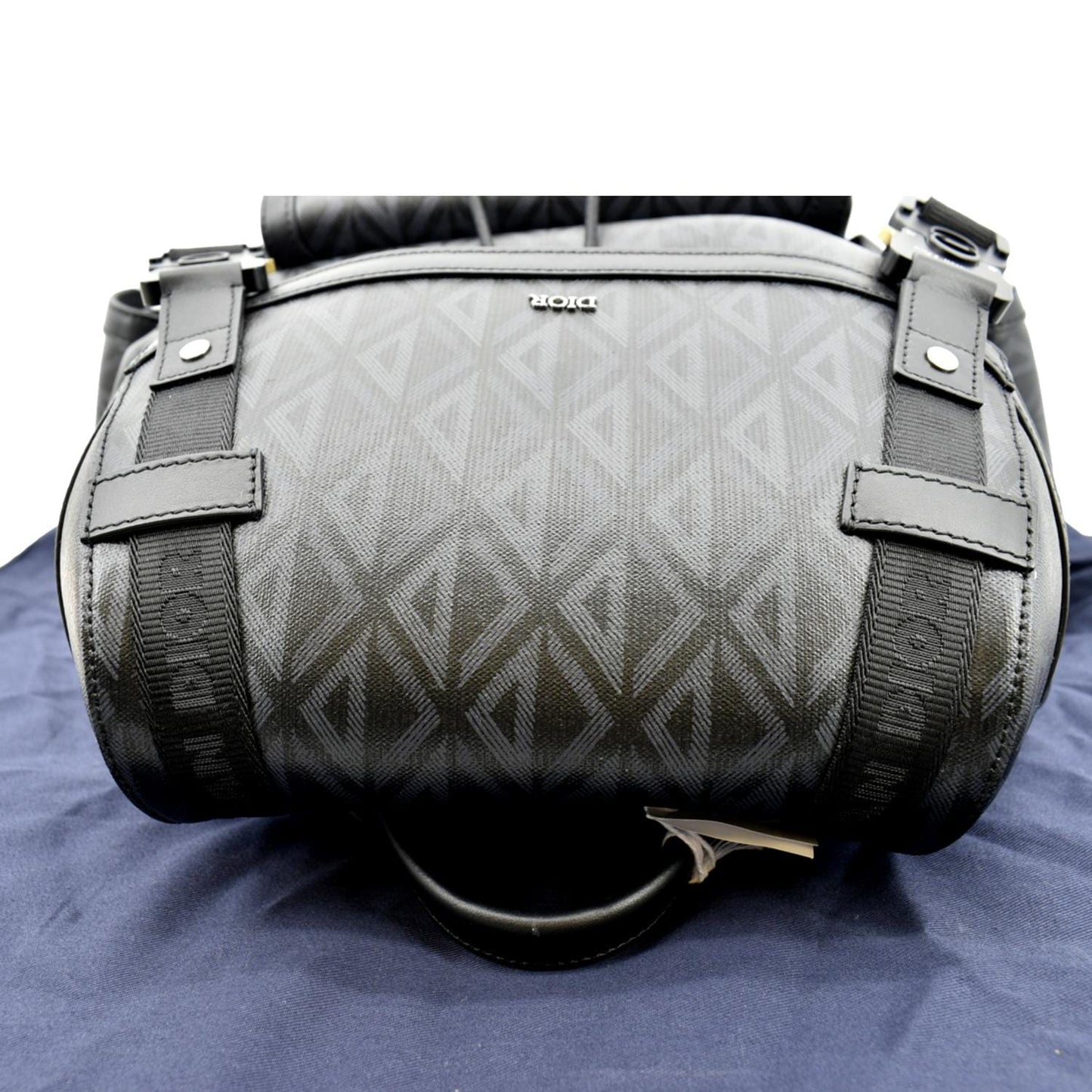 Dior Hit The Road Diamond Backpack Canvas Black