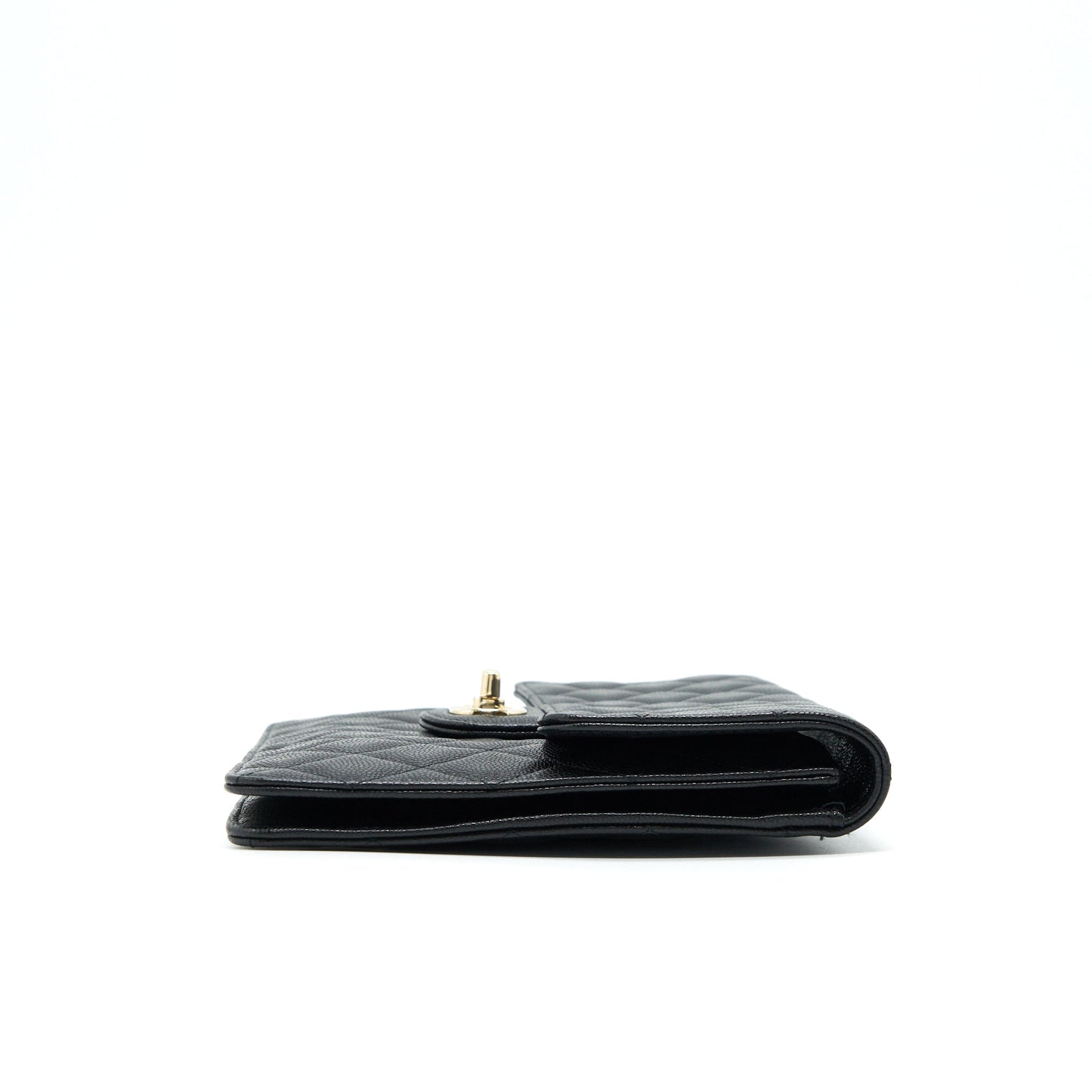 Chanel Flap Caviar LGHW Black Handbag