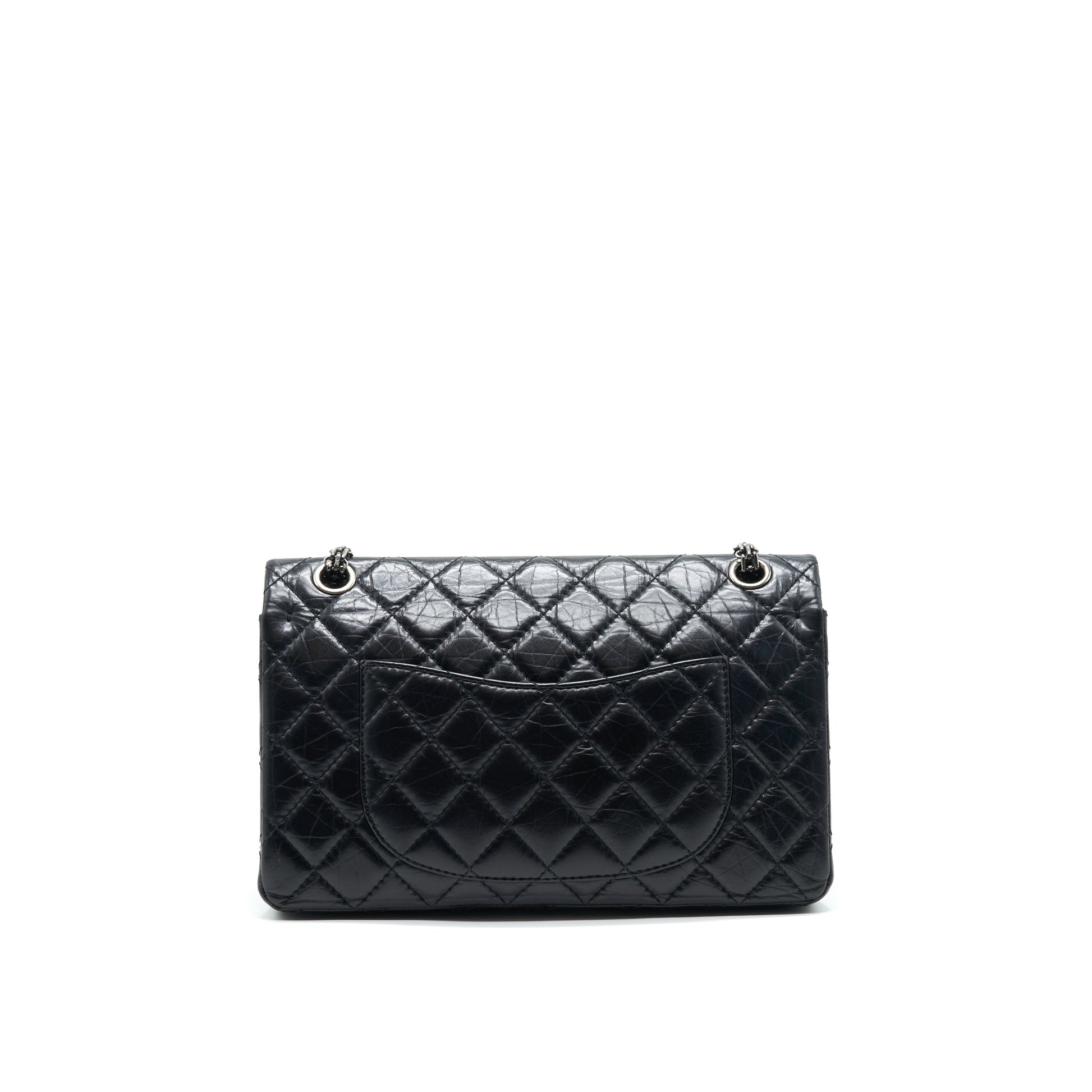 Chanel Reissue 226 Ruthenium Hardware Black Silver Handbag