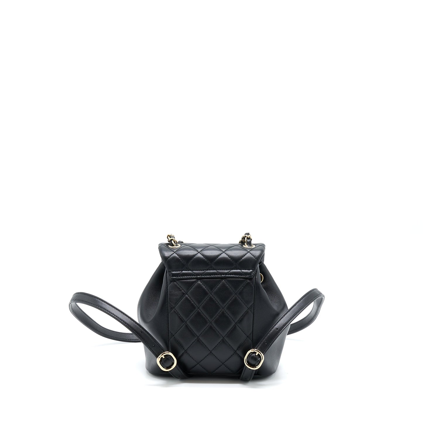 Chanel Duma Backpack Lambskin LGHW Microchip Black