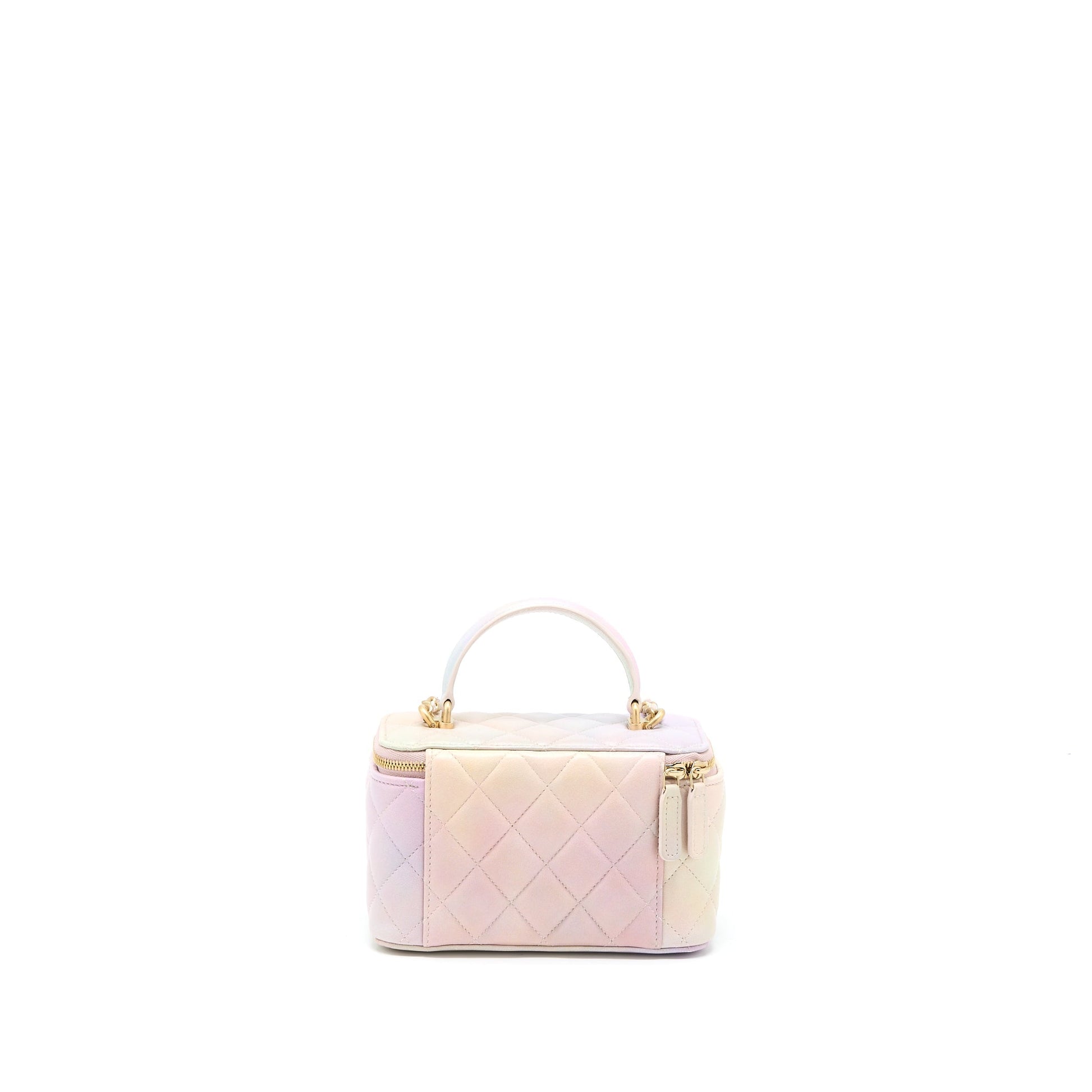 Chanel 22p Top Handle Long Vanity Lambskin Multicolor Multicolour Handbag
