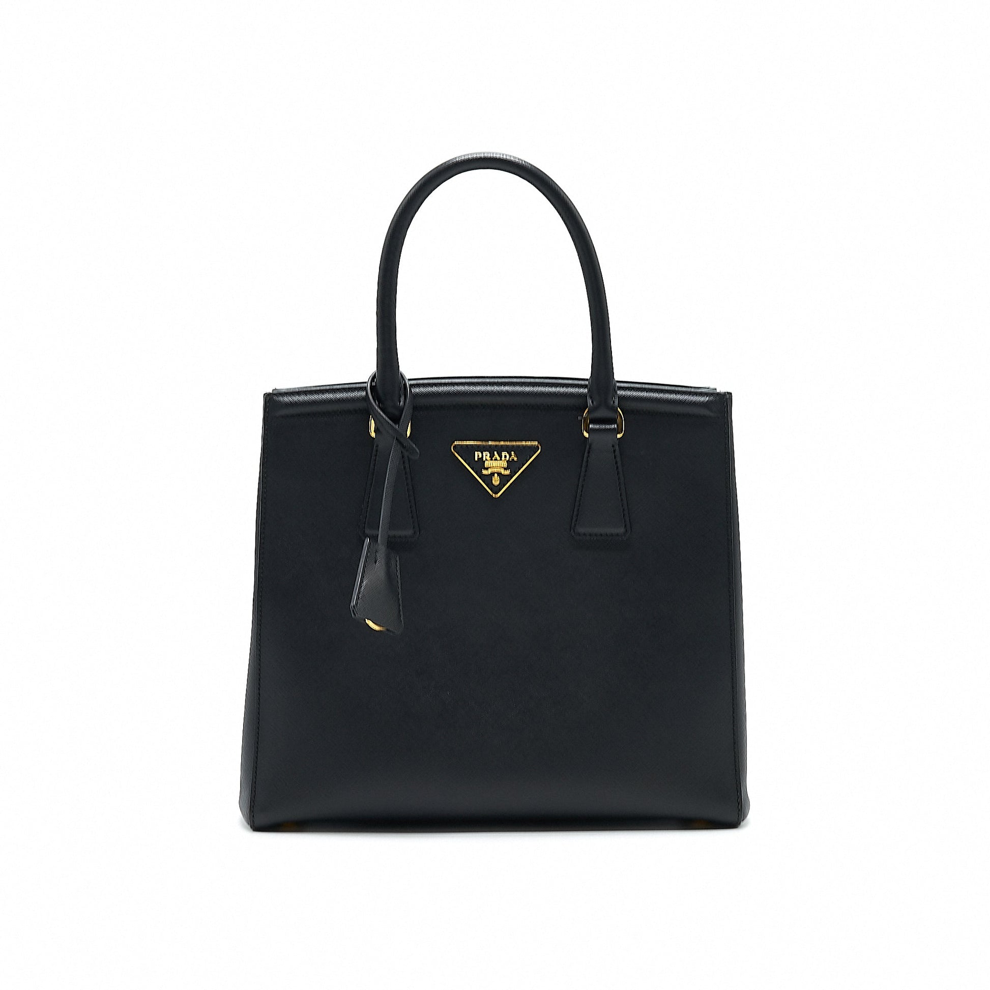 Prada Saffiano Lux Tote Purse Nero Handbag Leather Tote Bag