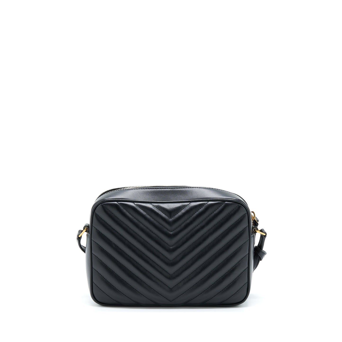 YSL Saint Laurent Lou Camera Purse Calfskin Travel Bag Black