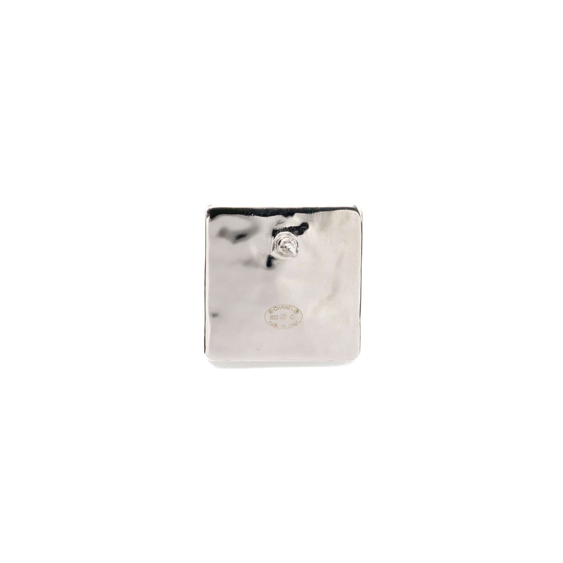 Chanel 5 Pins Square Brooch SHW Handbag